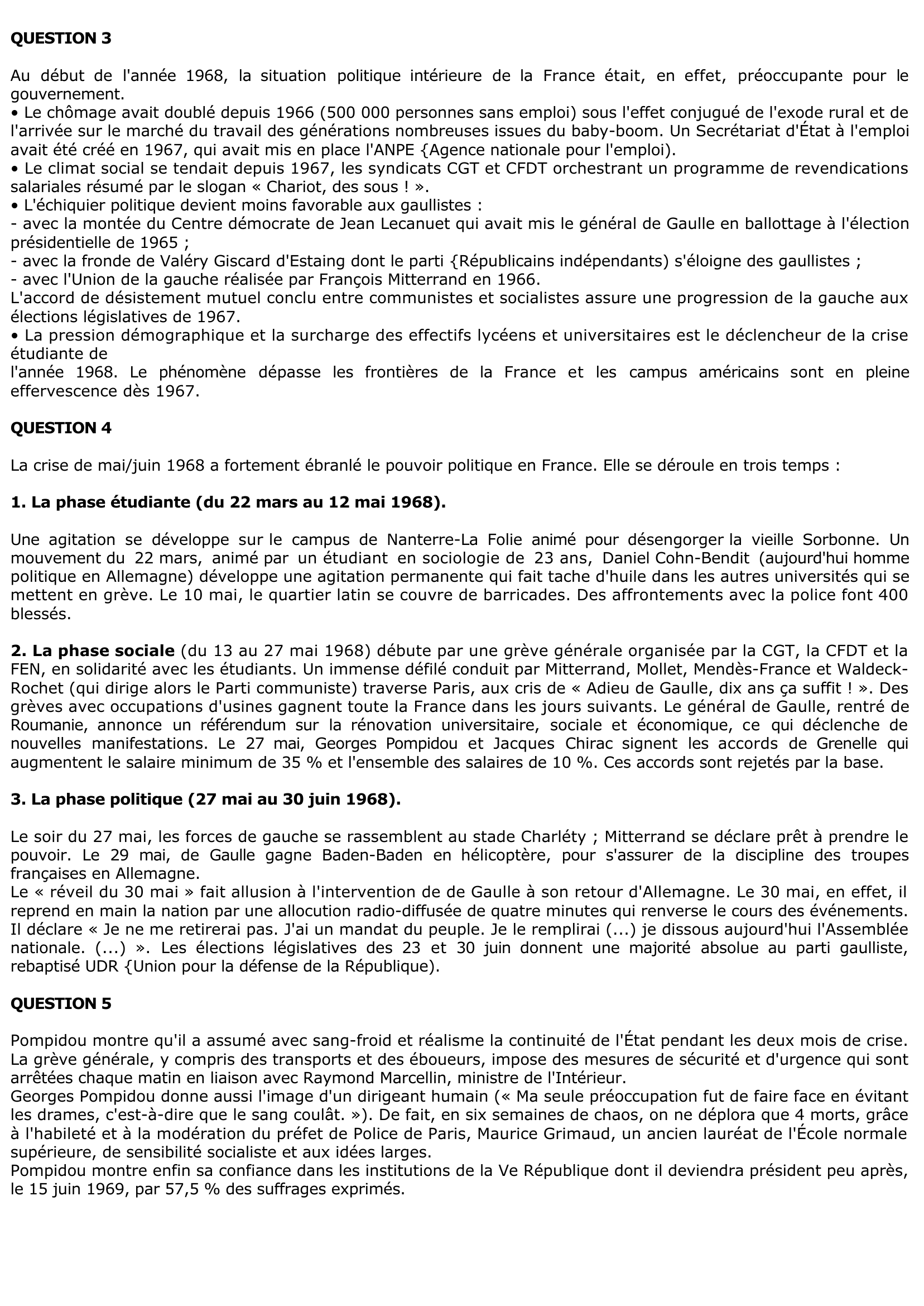 Prévisualisation du document La France en 1968, selon Georges Pompidou ?