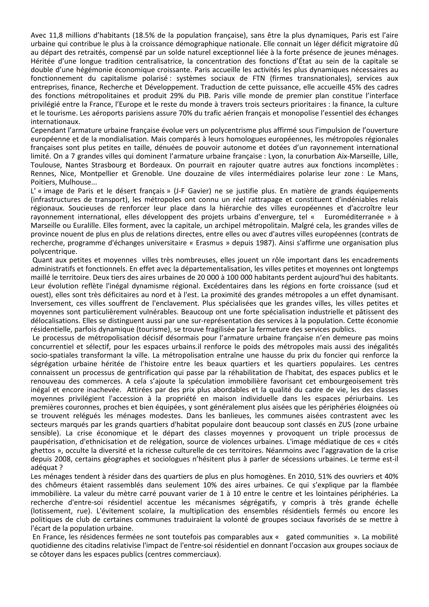 Prévisualisation du document LA France EN VILLES