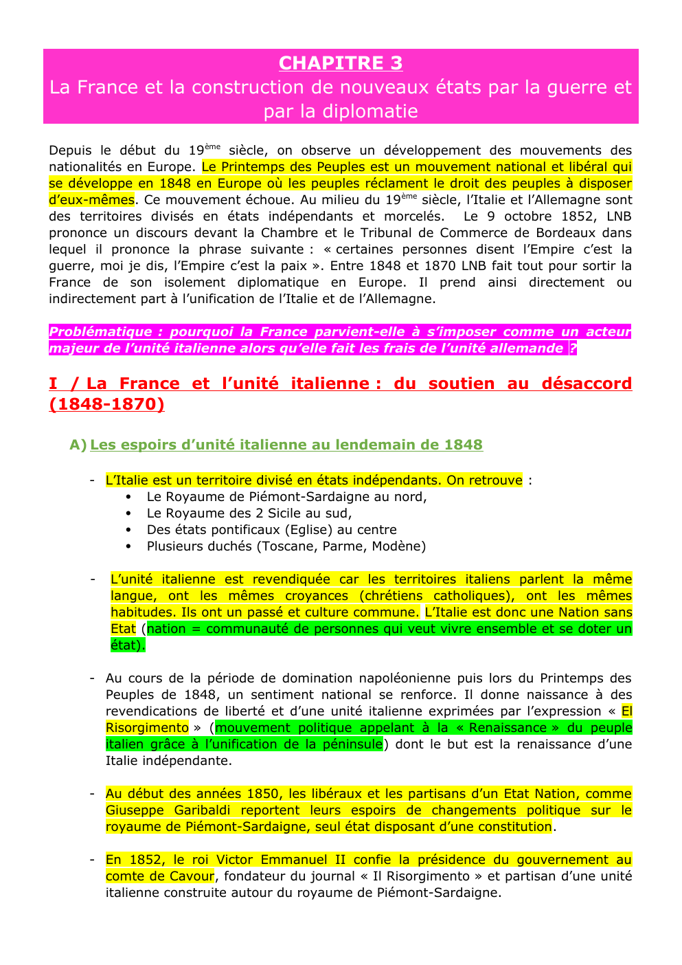 Prévisualisation du document La France et la construction de nouveaux états par la guerre et par la diplomatie