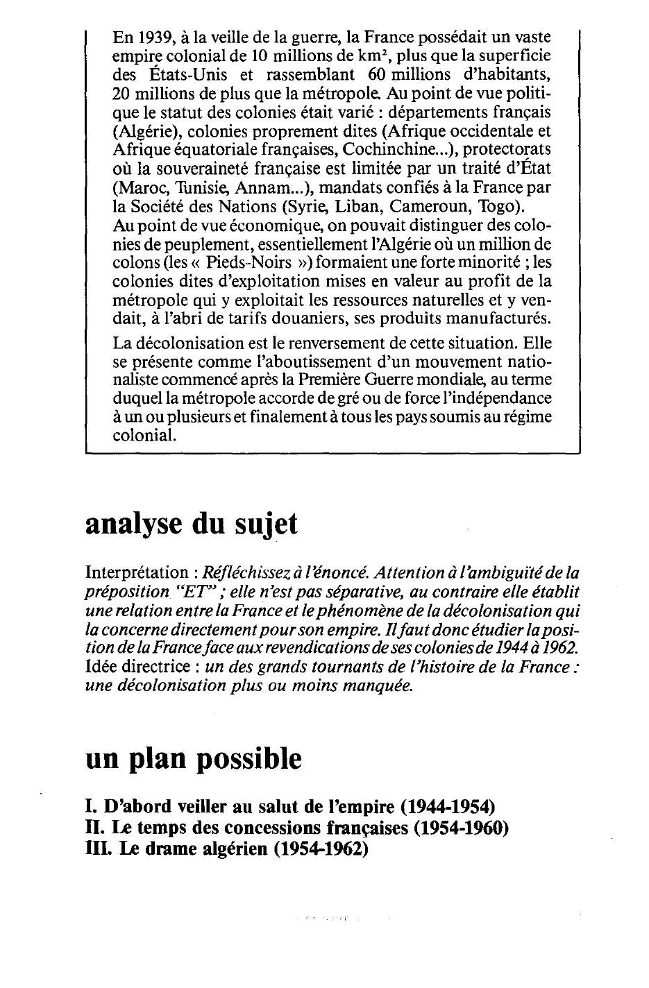 Prévisualisation du document LA FRANCE ET LA DÉCOLONISATION