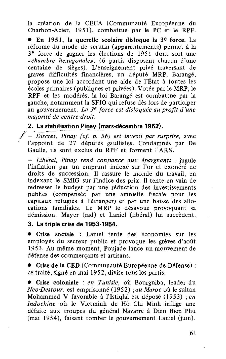 Prévisualisation du document LA FRANCE SE REDRESSE (1947-1954) LES CENTRES AU POUVOIR
