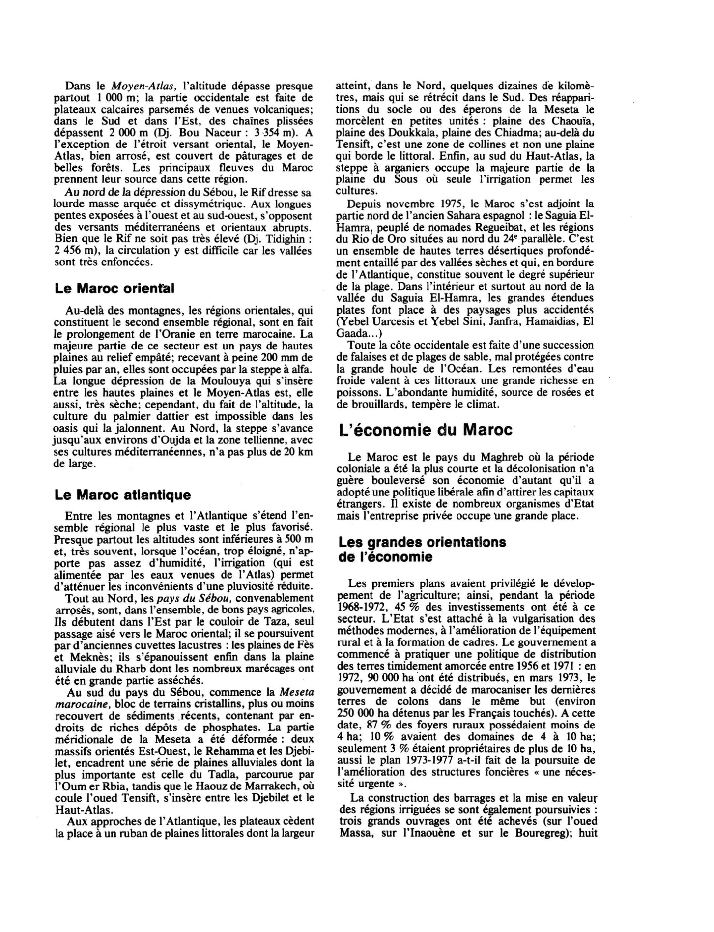 Prévisualisation du document LA GÉOGRAPHIE DU MAROC