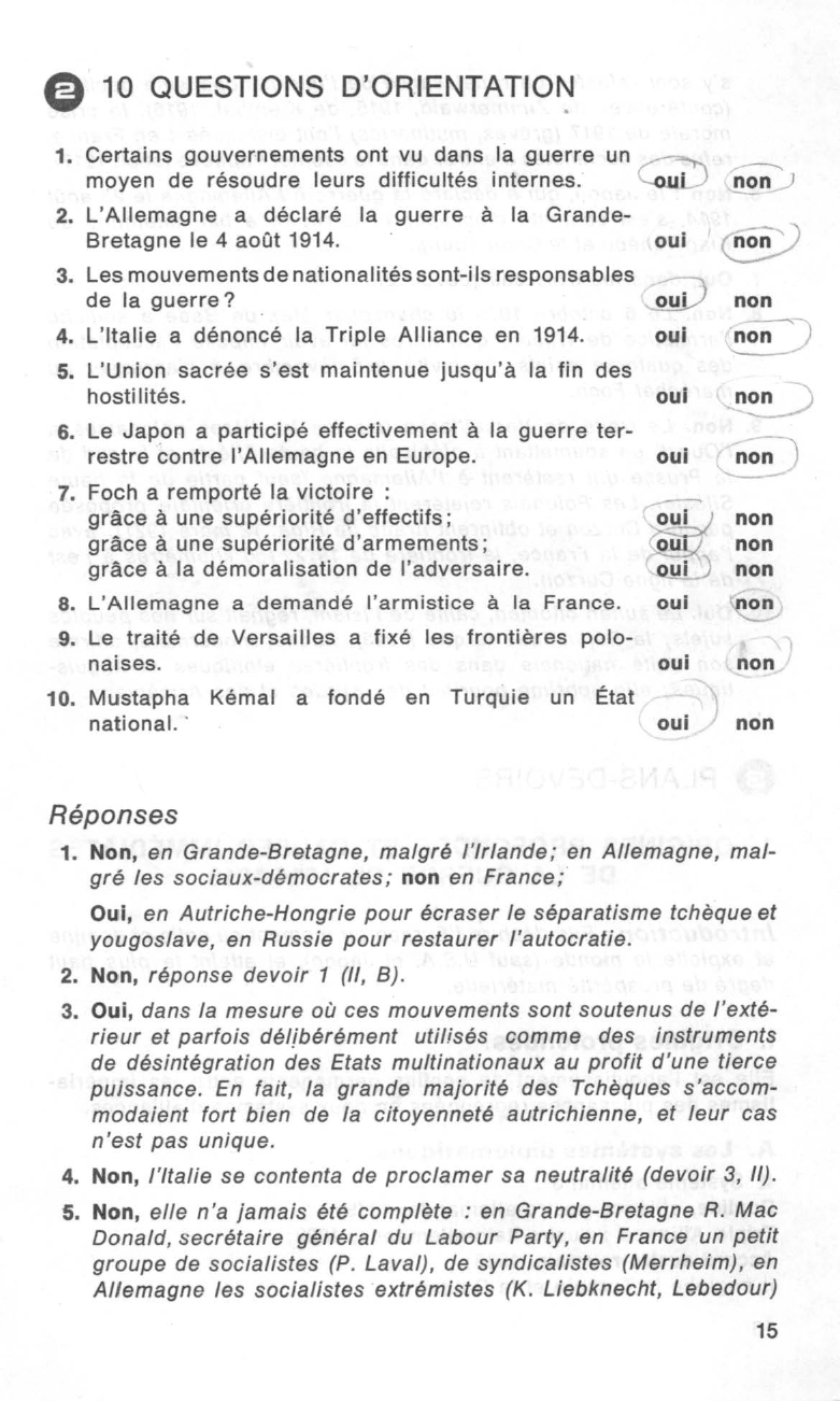 Prévisualisation du document LA GRANDE GUERRE (1914-1918) ET LES TRAITÉS DE PAIX (1919-1923) - Histoire