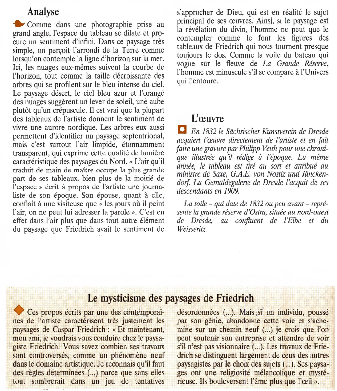 Prévisualisation du document LA GRANDE RÉSERVE de Friedrich