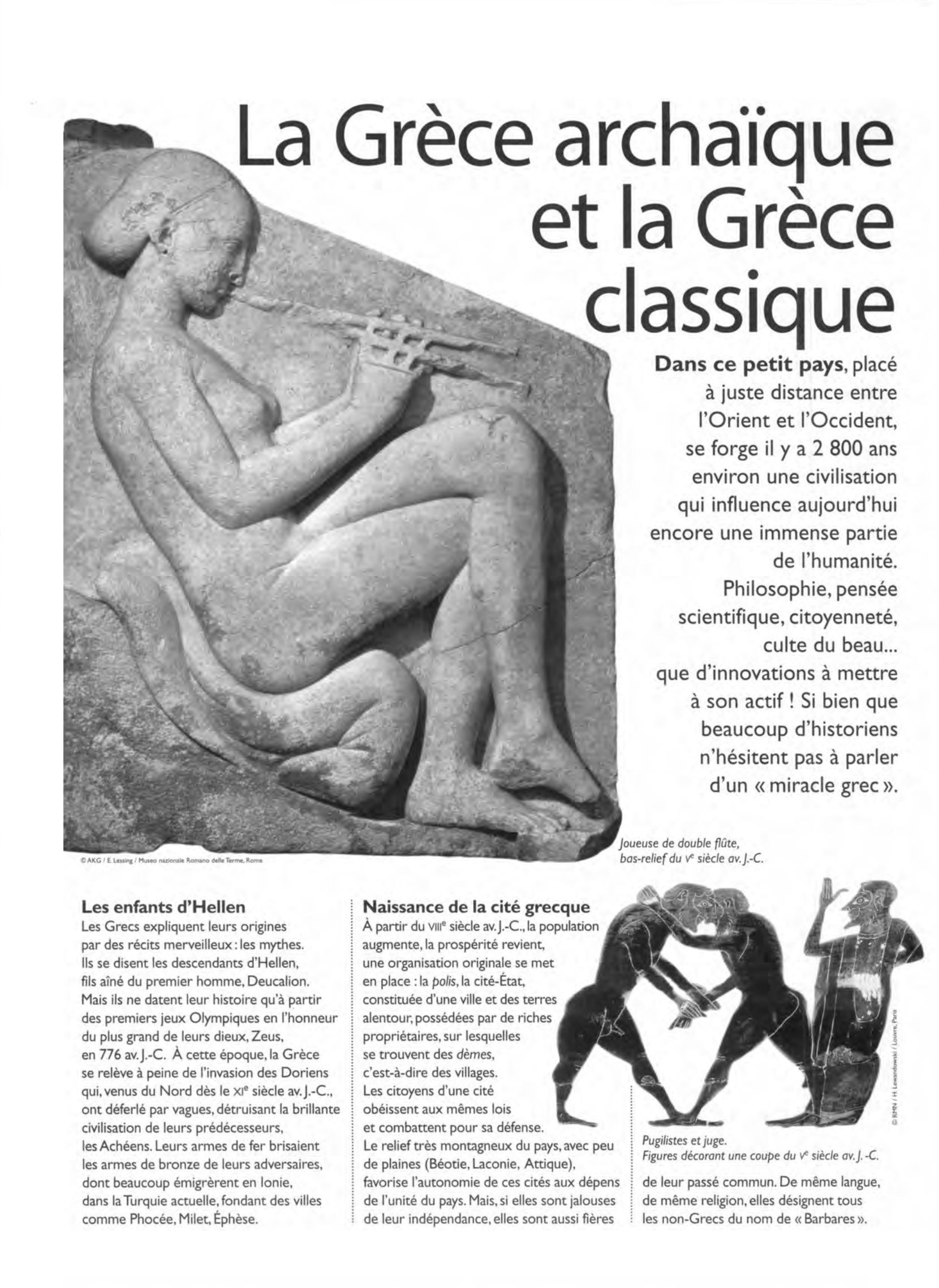 Prévisualisation du document LA GRÈCE CLASSIQUE