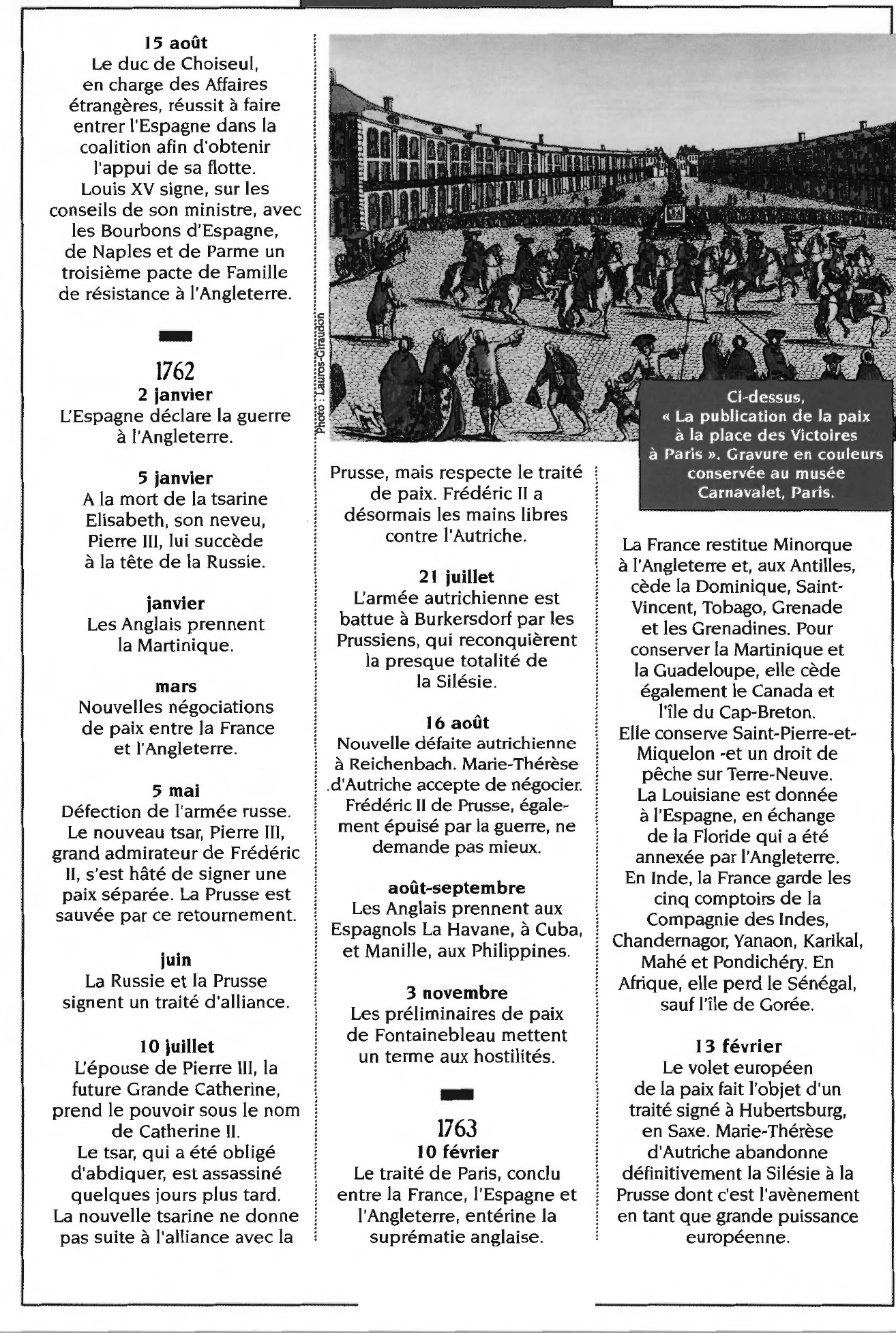 Prévisualisation du document La guerre de Sept ans : De la résistance de la Prusse face à la coalition à la fin des hostilités