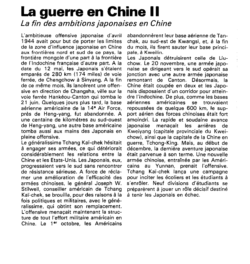 Prévisualisation du document La guerre en Chine (seconde guerre mondiale).