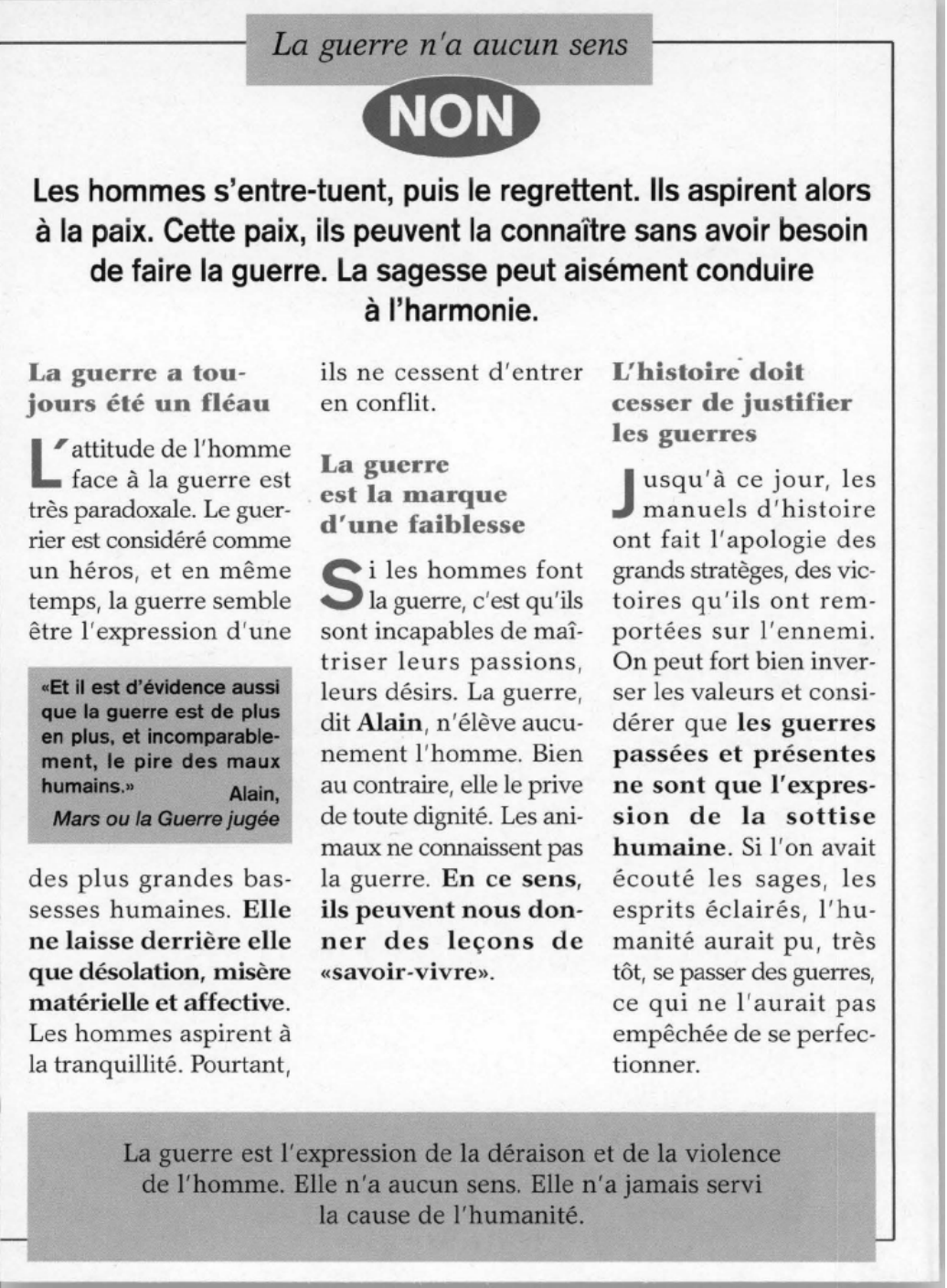 Prévisualisation du document 	« La guerre est la continuation de la politique par d'autres moyens. » Clausewitz, De la guerre. Commentez cette citation	?