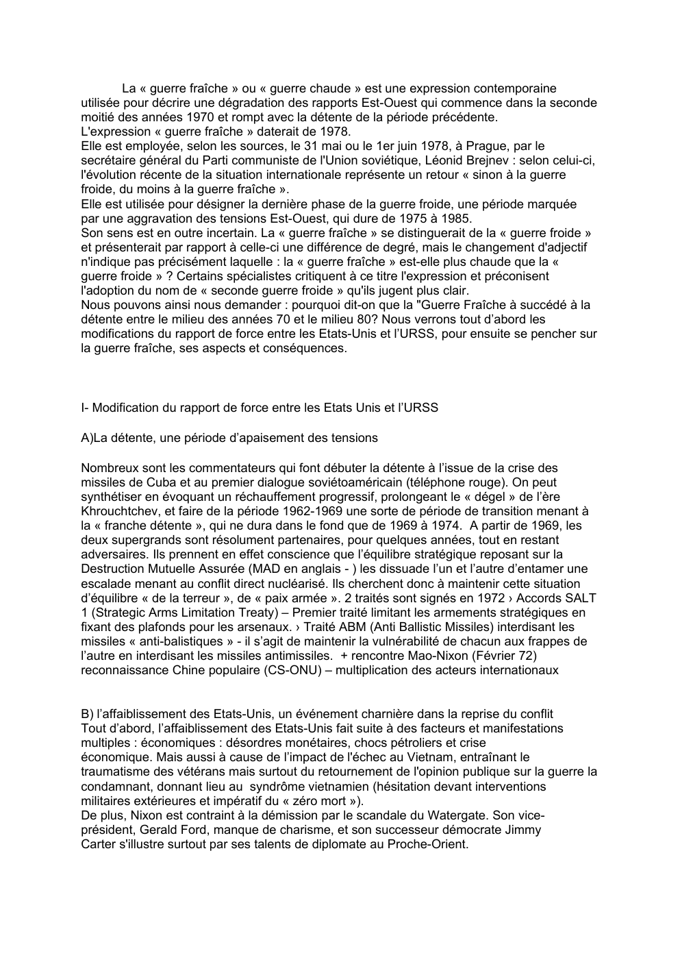 Prévisualisation du document La guerre fraîche