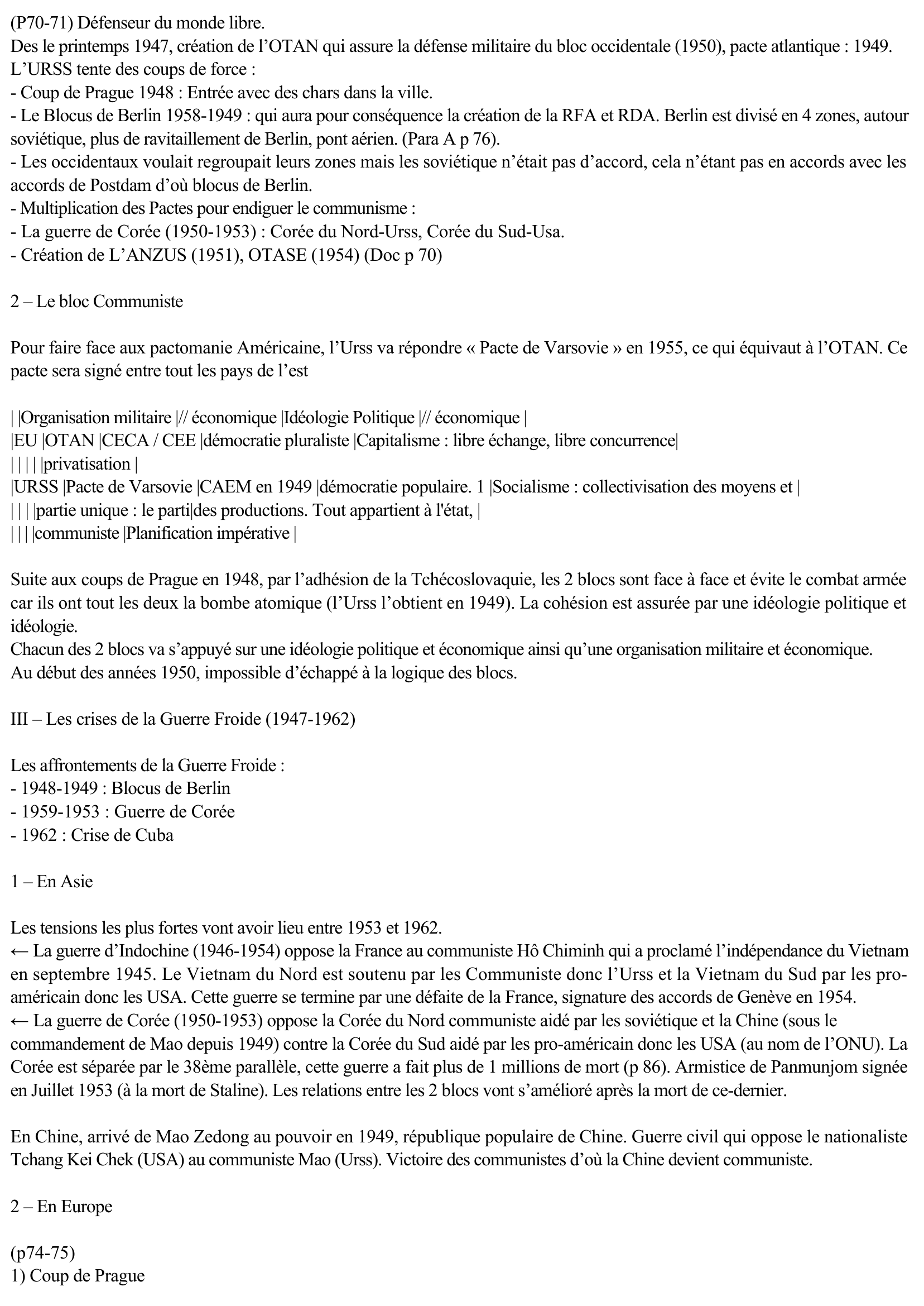 Prévisualisation du document La Guerre Froide