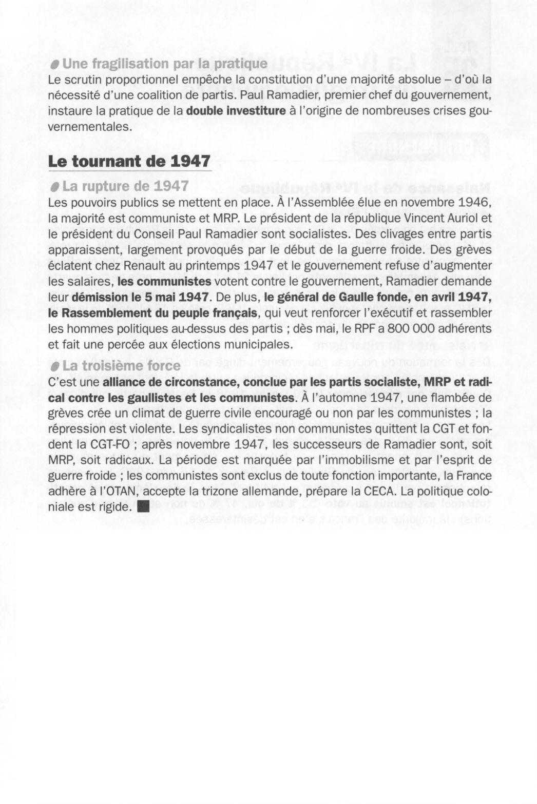 Prévisualisation du document La IVe République, un fragile équilibre (histoire de France)