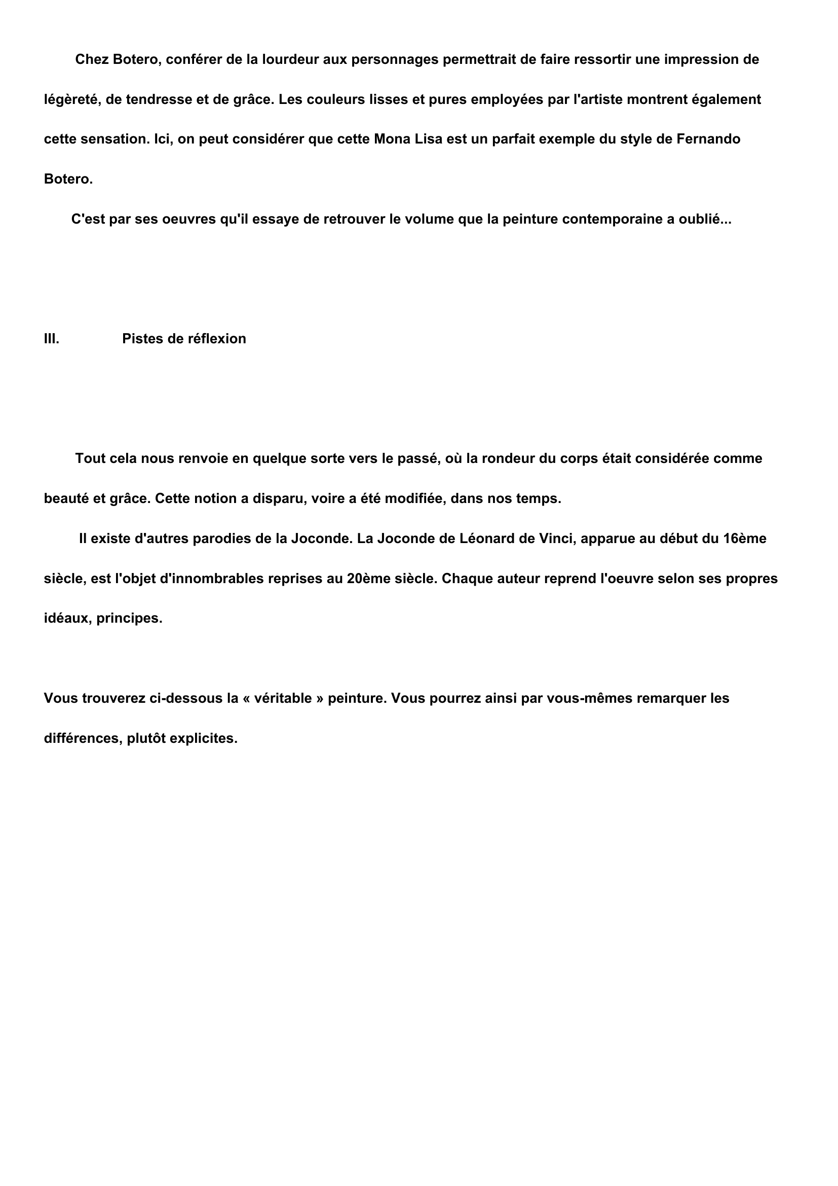 Prévisualisation du document La Joconde de Botero