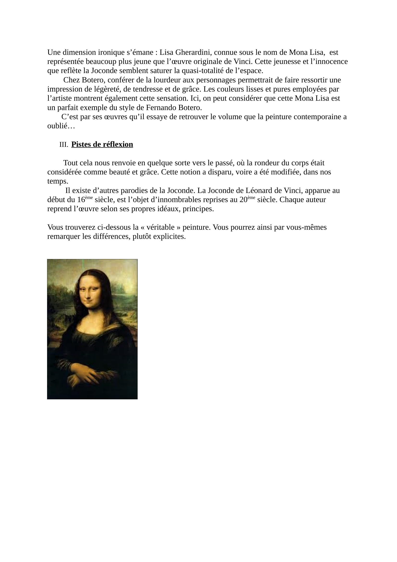 Prévisualisation du document La Joconde de Botero