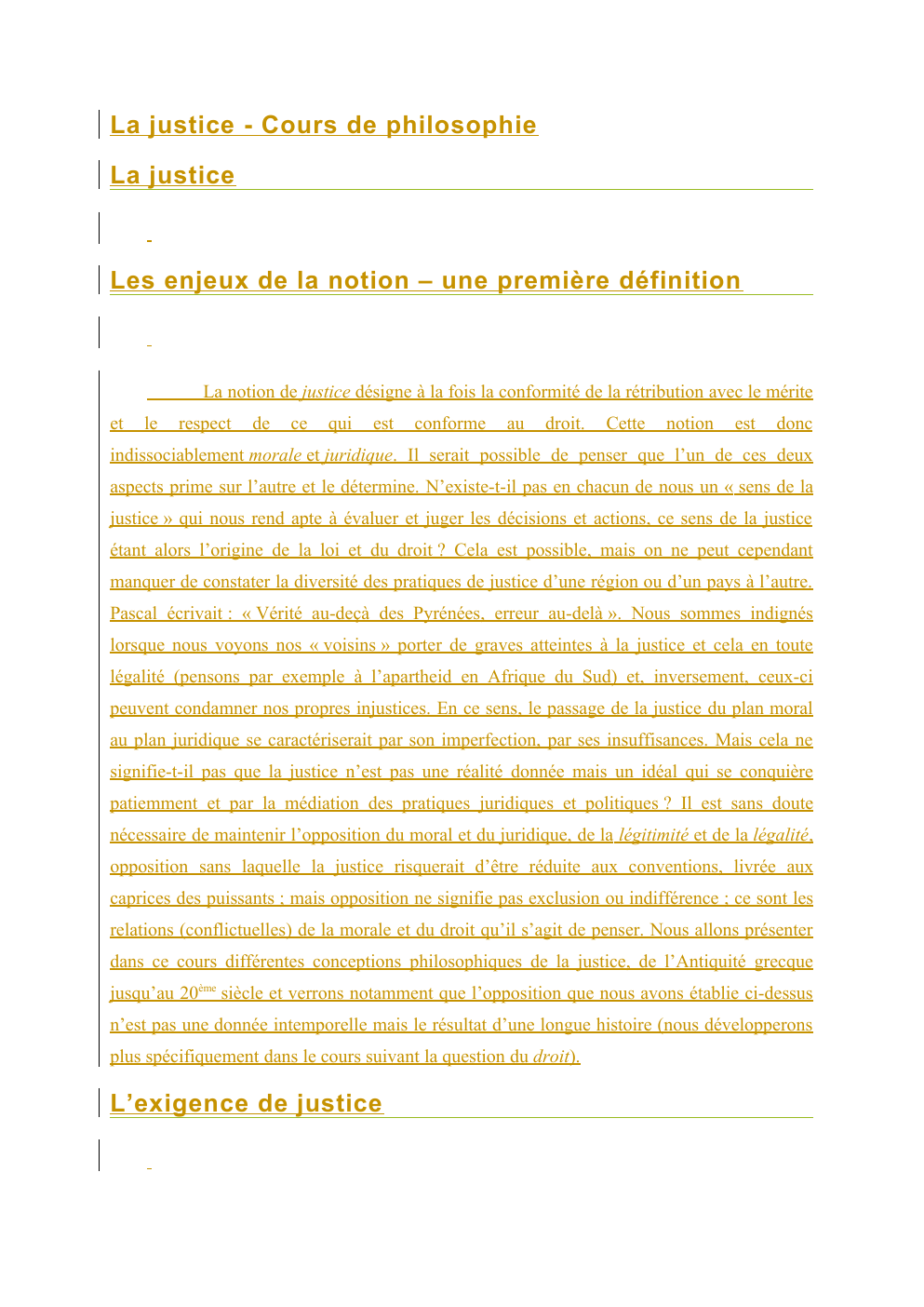 Prévisualisation du document La justice - Cours de philosophie (2)