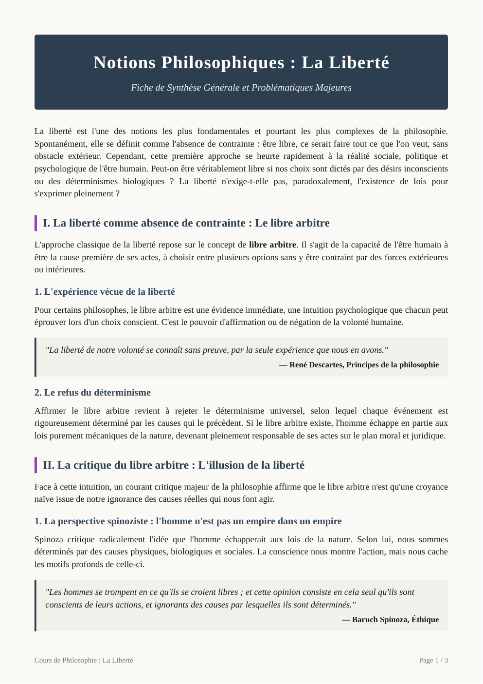 Prévisualisation du document La liberté