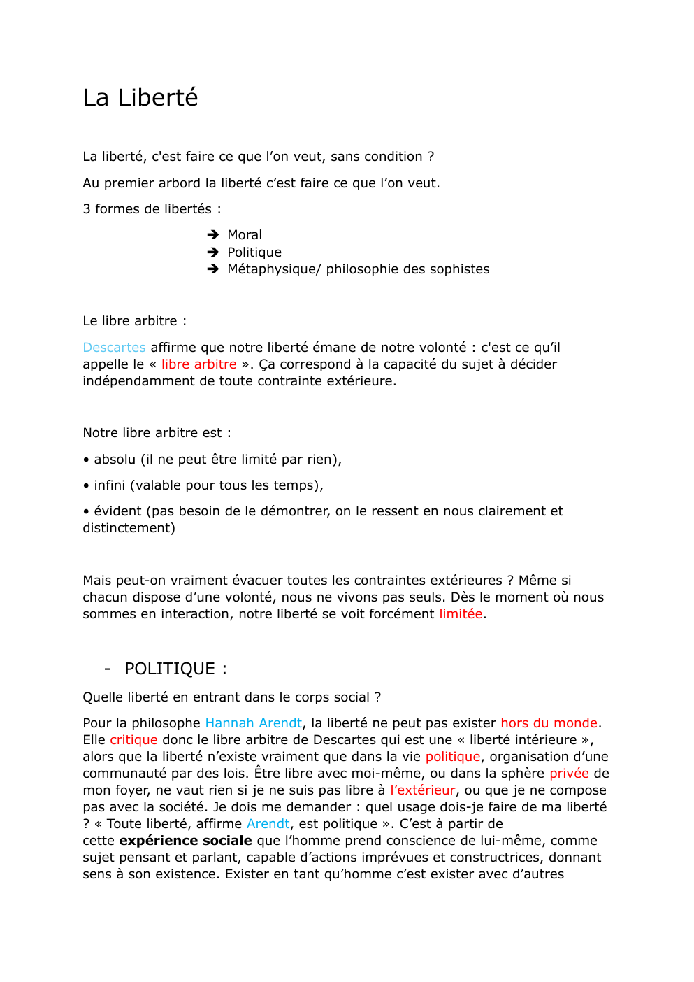 Prévisualisation du document La liberté est elle infidele ?