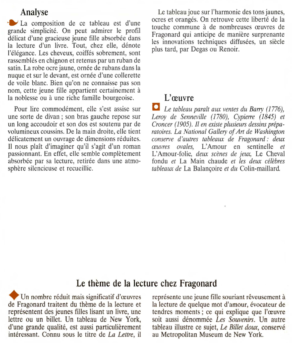 Prévisualisation du document LA LISEUSE de FRAGONARD