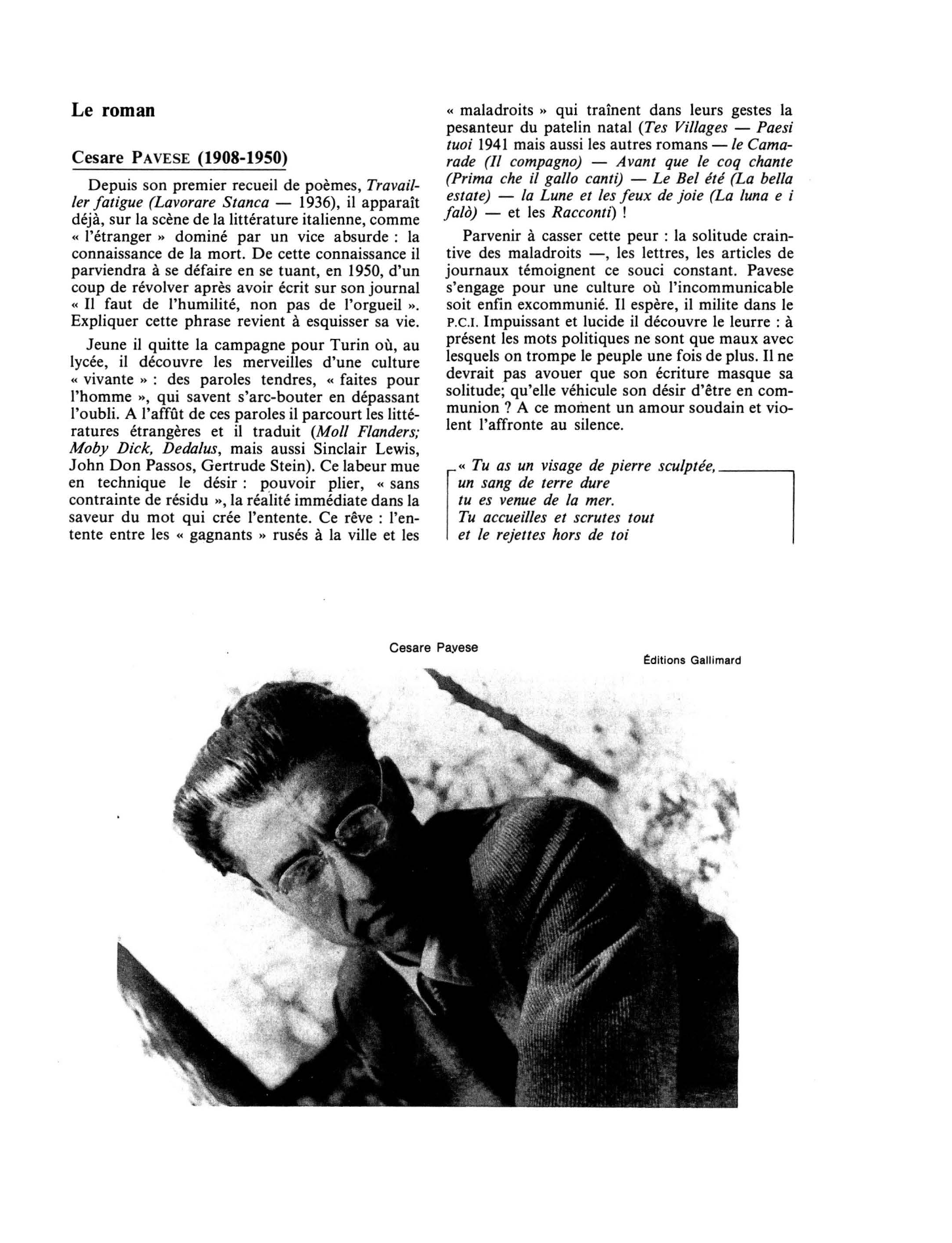 Prévisualisation du document La littérature de l'après guerre en Italie