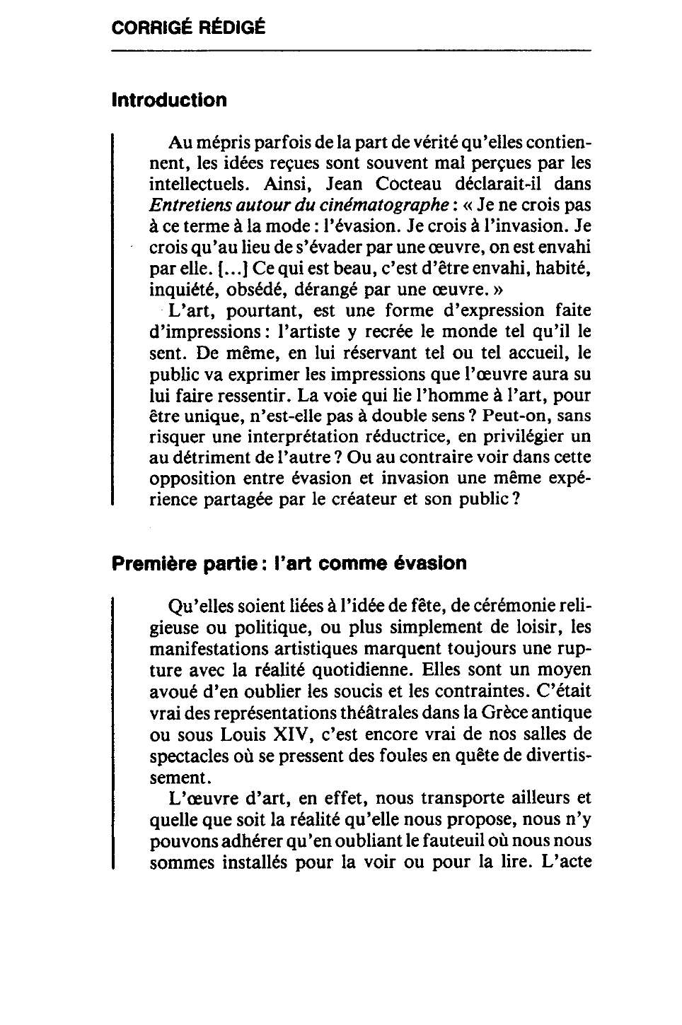 Prévisualisation du document La littérature d’évasion chez Cocteau