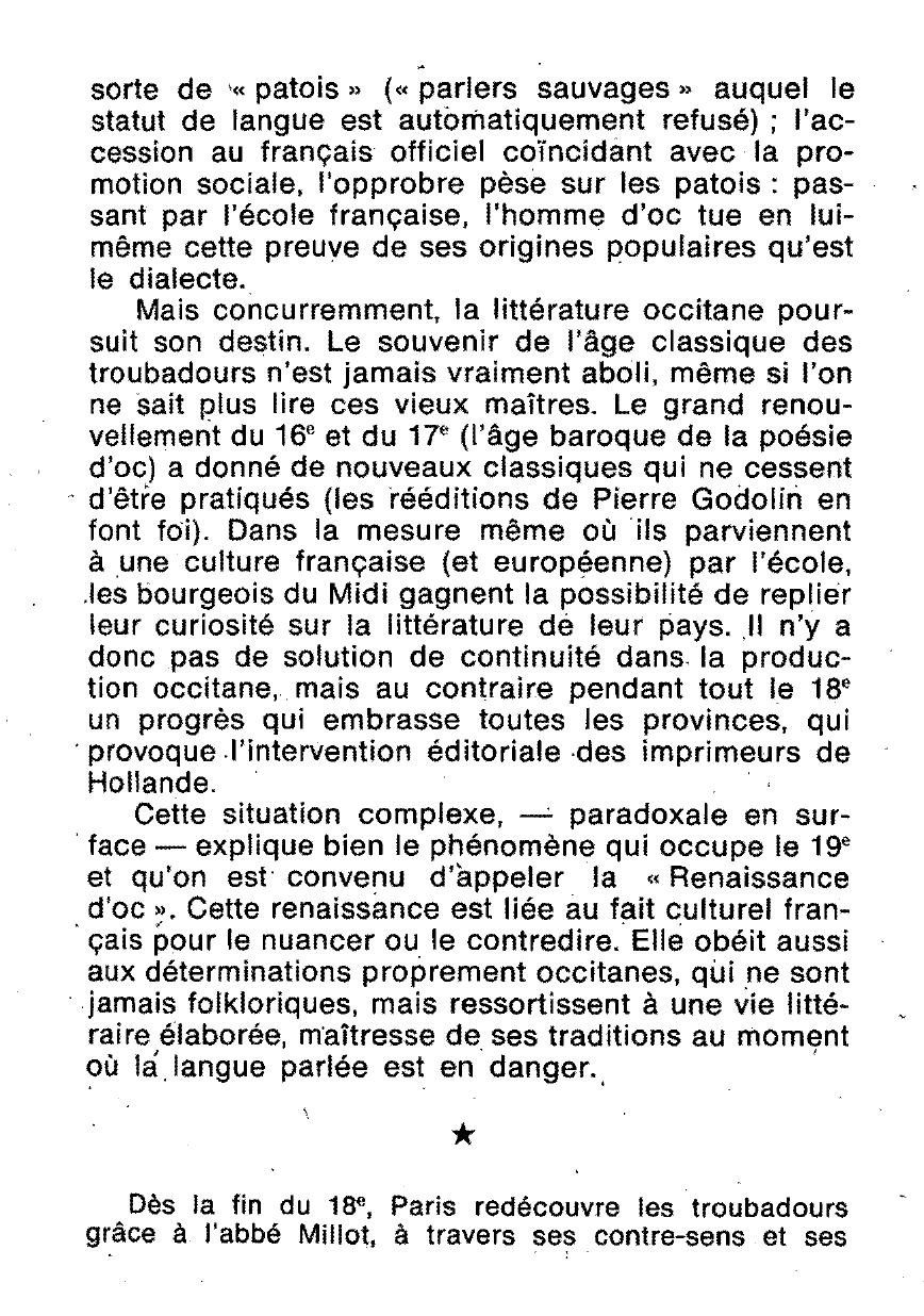 Prévisualisation du document LA LITTERATURE D'OC