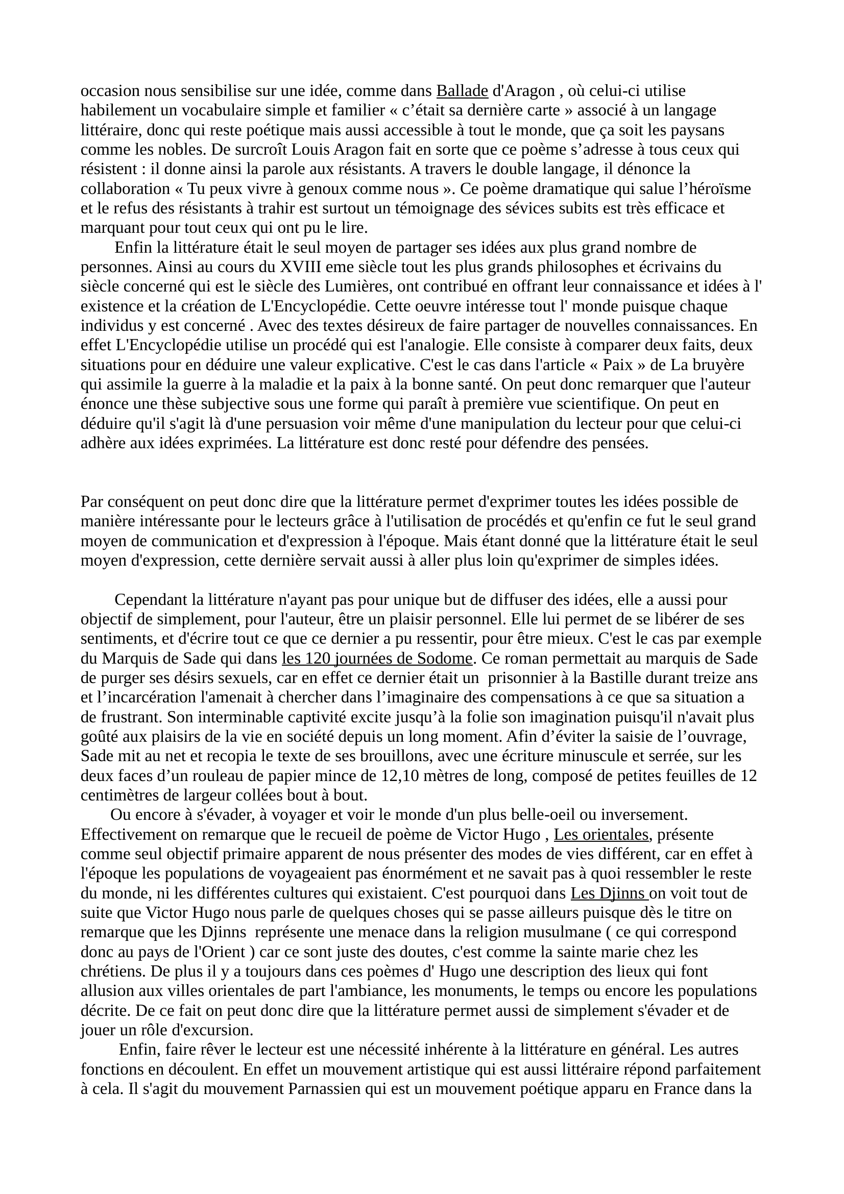 Prévisualisation du document La littérature est-elle  tribune efficace pour défendre ses idées ?