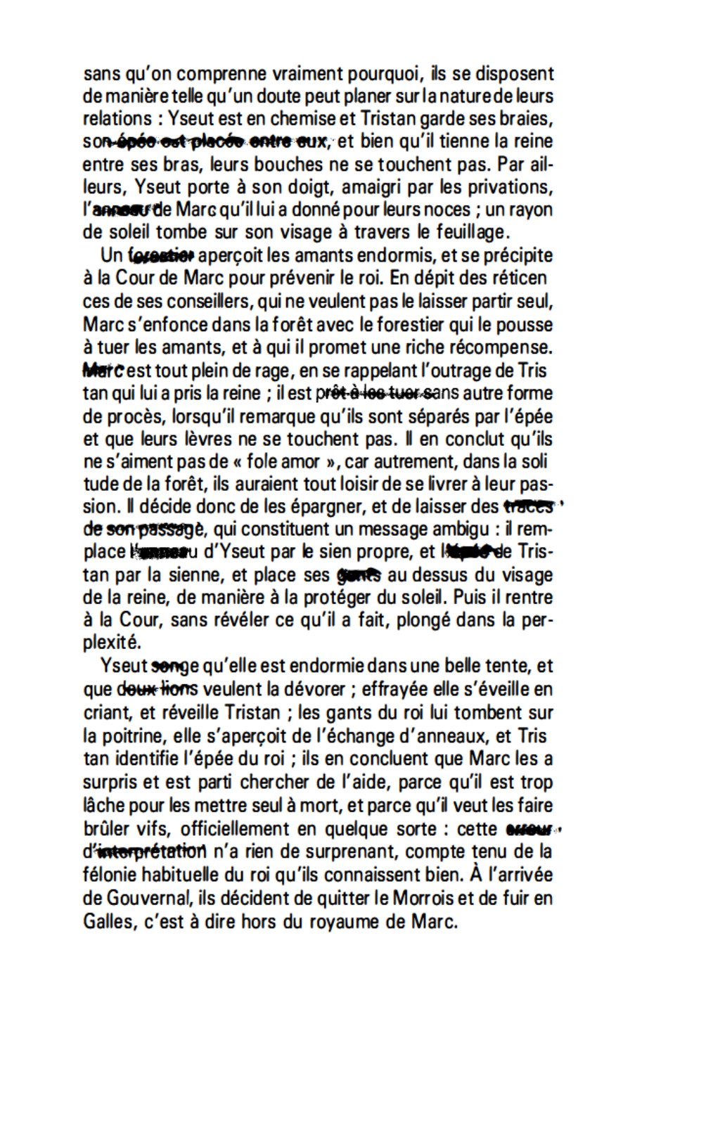 Prévisualisation du document LA LOGE DE FEUILLAGES - Tristan et Yseut de Béroul