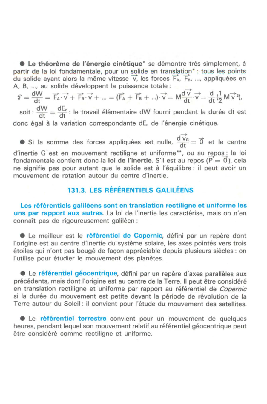 Prévisualisation du document LA LOI FONDAMENTALE DE LA DYNAMIQUE - RÉFÉRENTIELS GALILÉENS