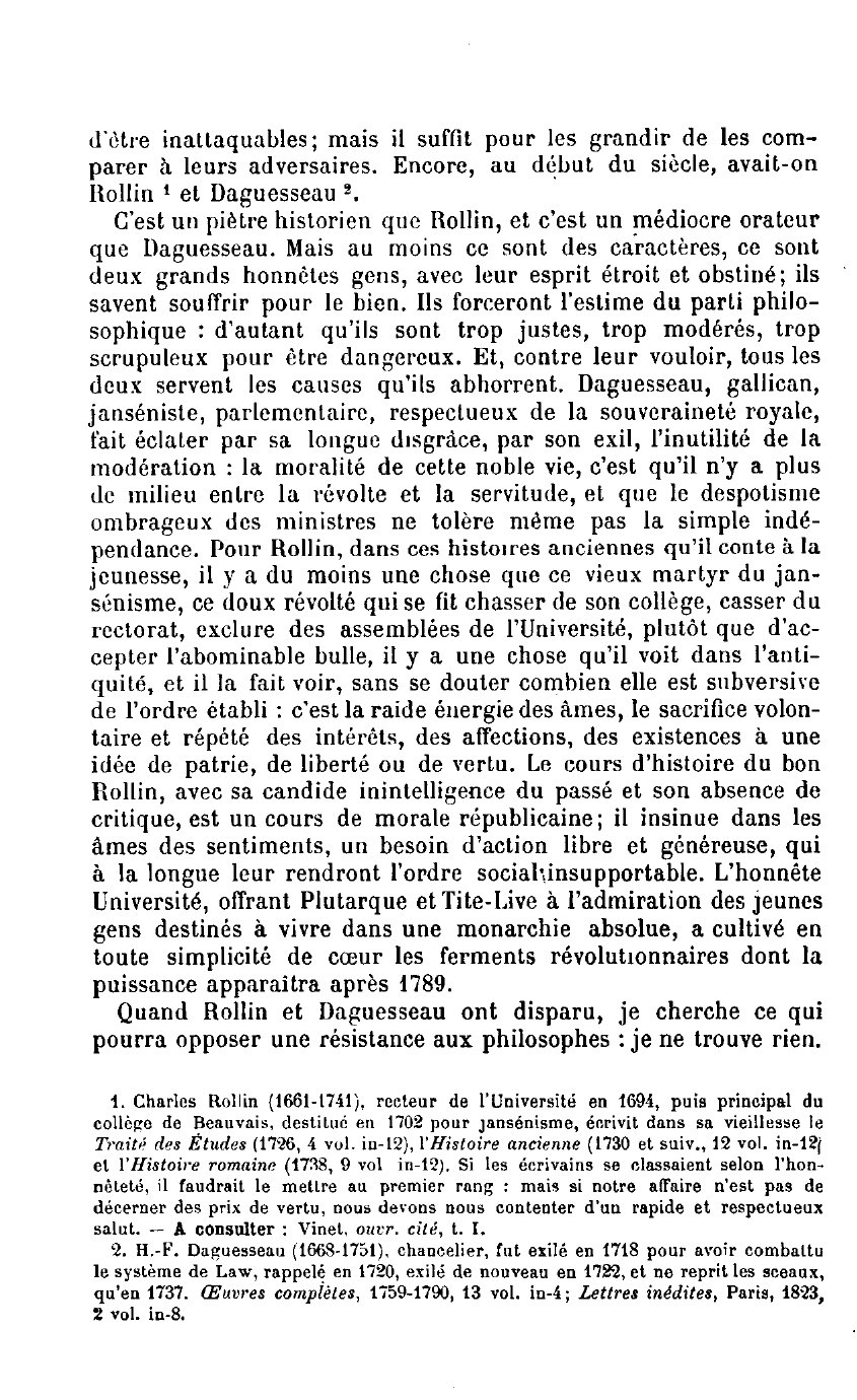 Prévisualisation du document LA LUTTE PHILOSOPHIQUE AU XVIIIe SIECLE