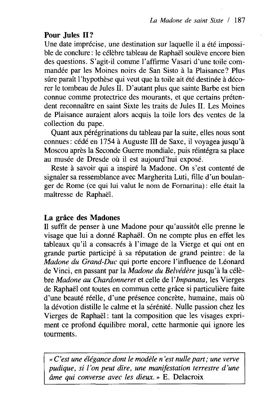 Prévisualisation du document La Madone de saint Sixte 15 13-15 14 Raphaël (1483-1520)