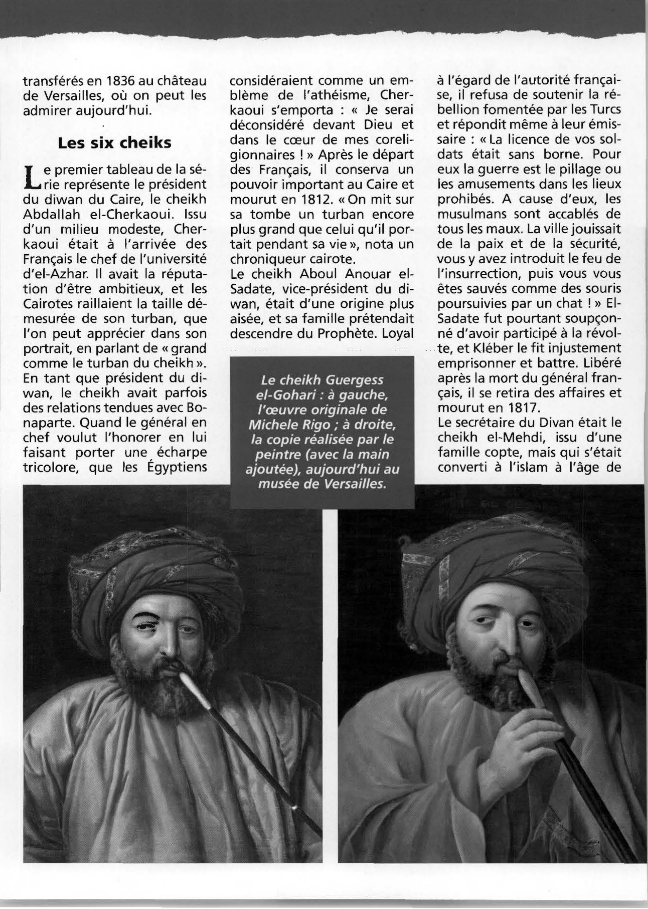 Prévisualisation du document La Malmaison : les portraits des cheiks