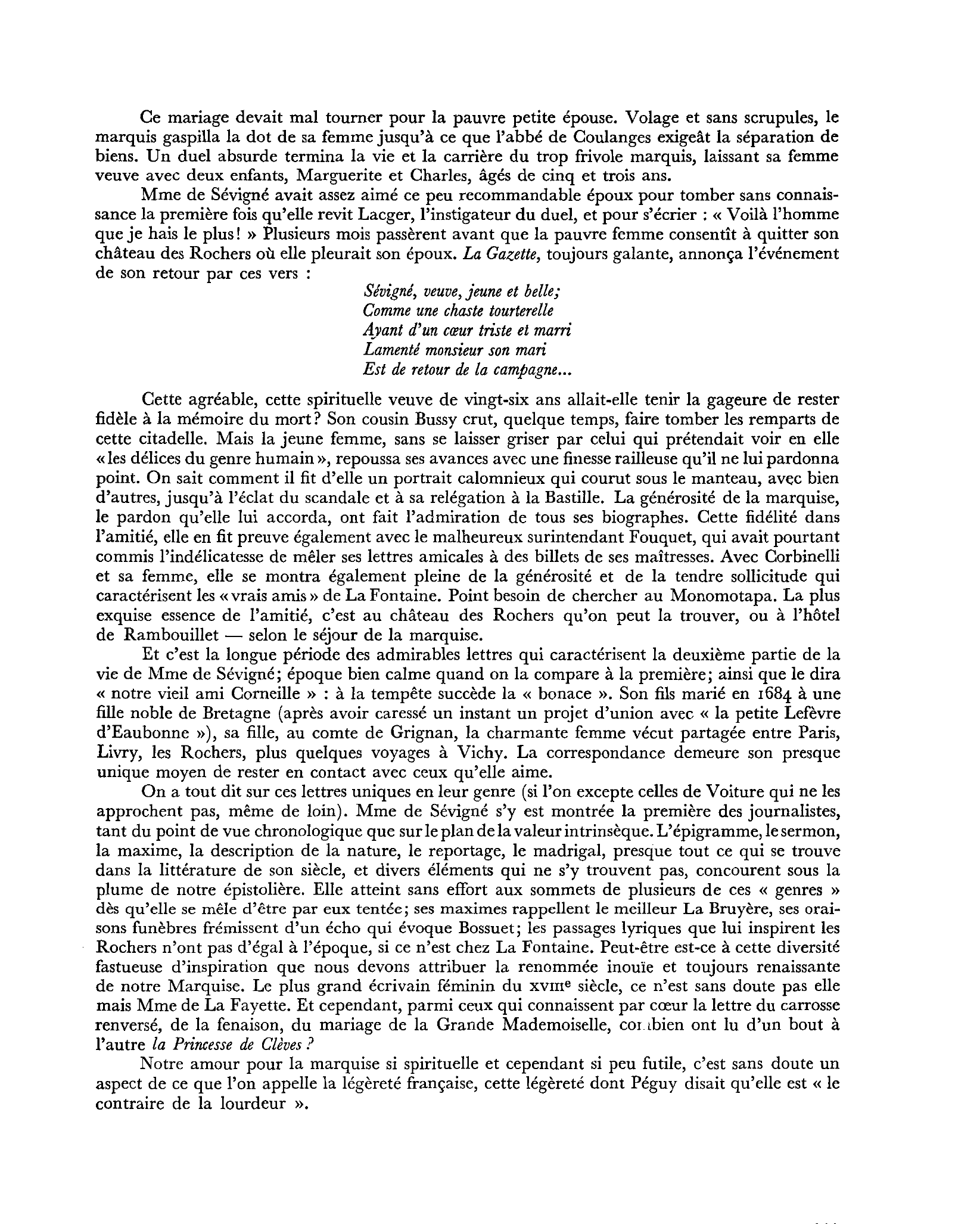 Prévisualisation du document LA MARQUISE DE SÉVIGNÉ