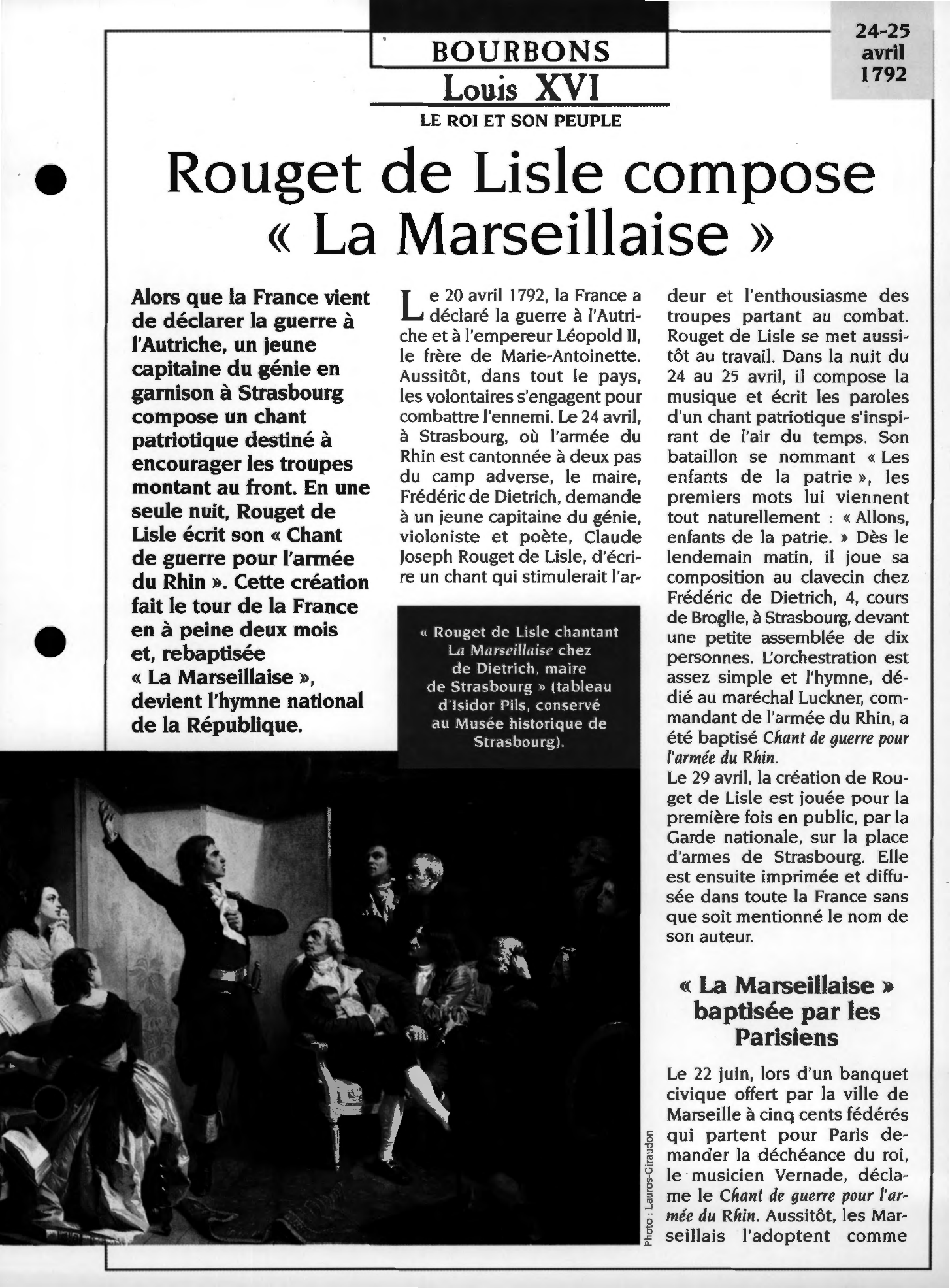 Prévisualisation du document La Marseillaise
