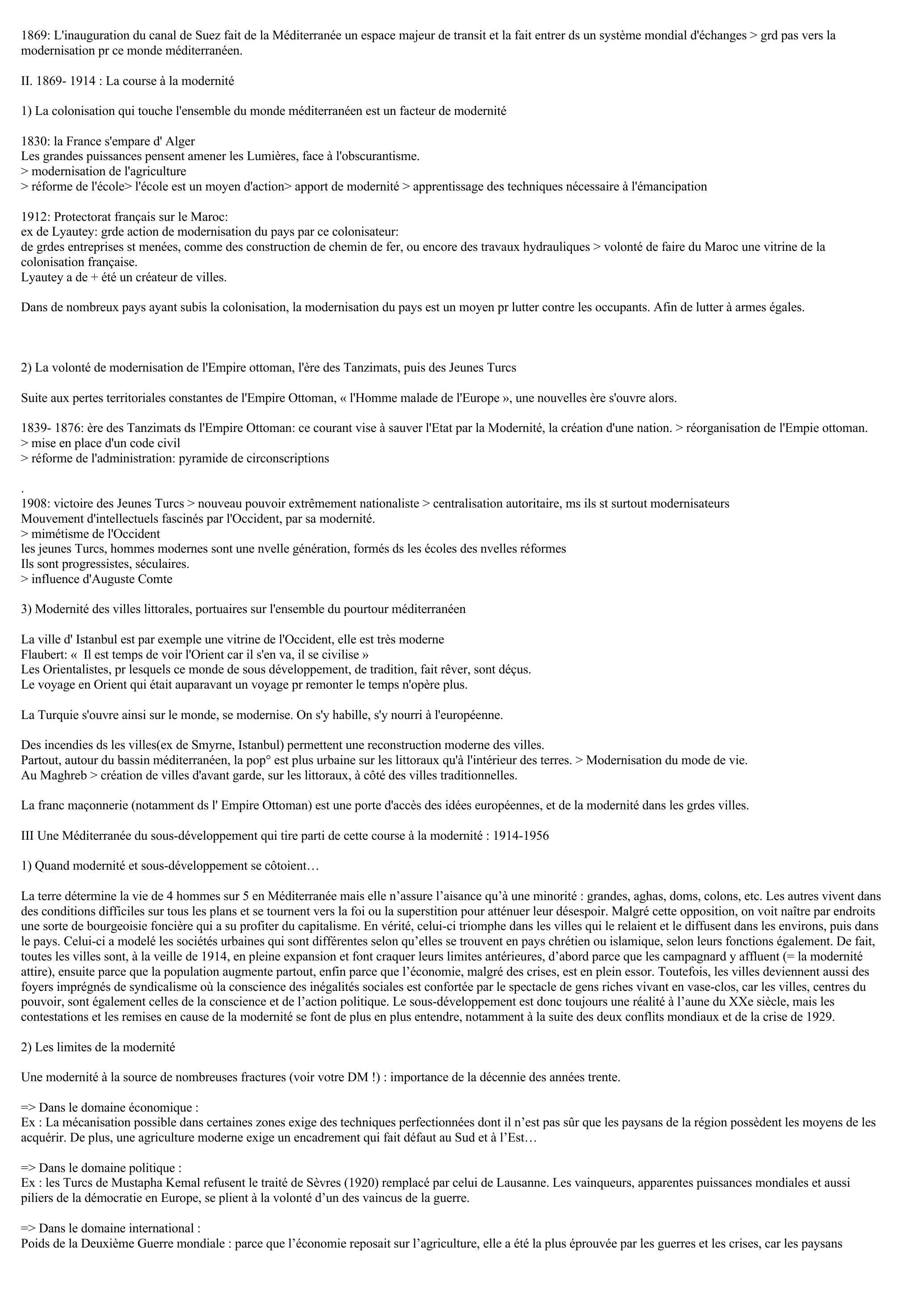 Prévisualisation du document LA MEDITERRANEE: ENTRE MODERNITE ET SOUS DEVELOPPEMENT