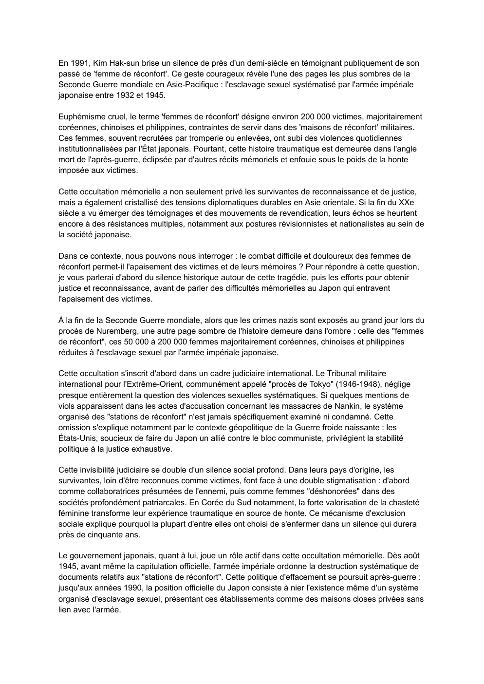 Prévisualisation du document la mémoire des femmes de réconfort