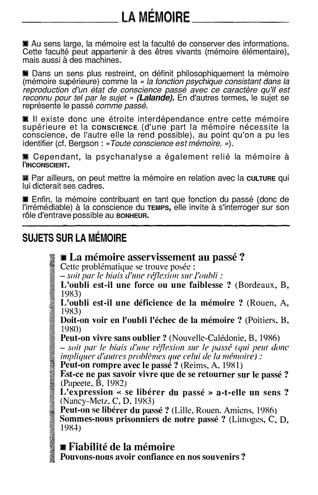 Prévisualisation du document LA MÉMOIRE (résumé)