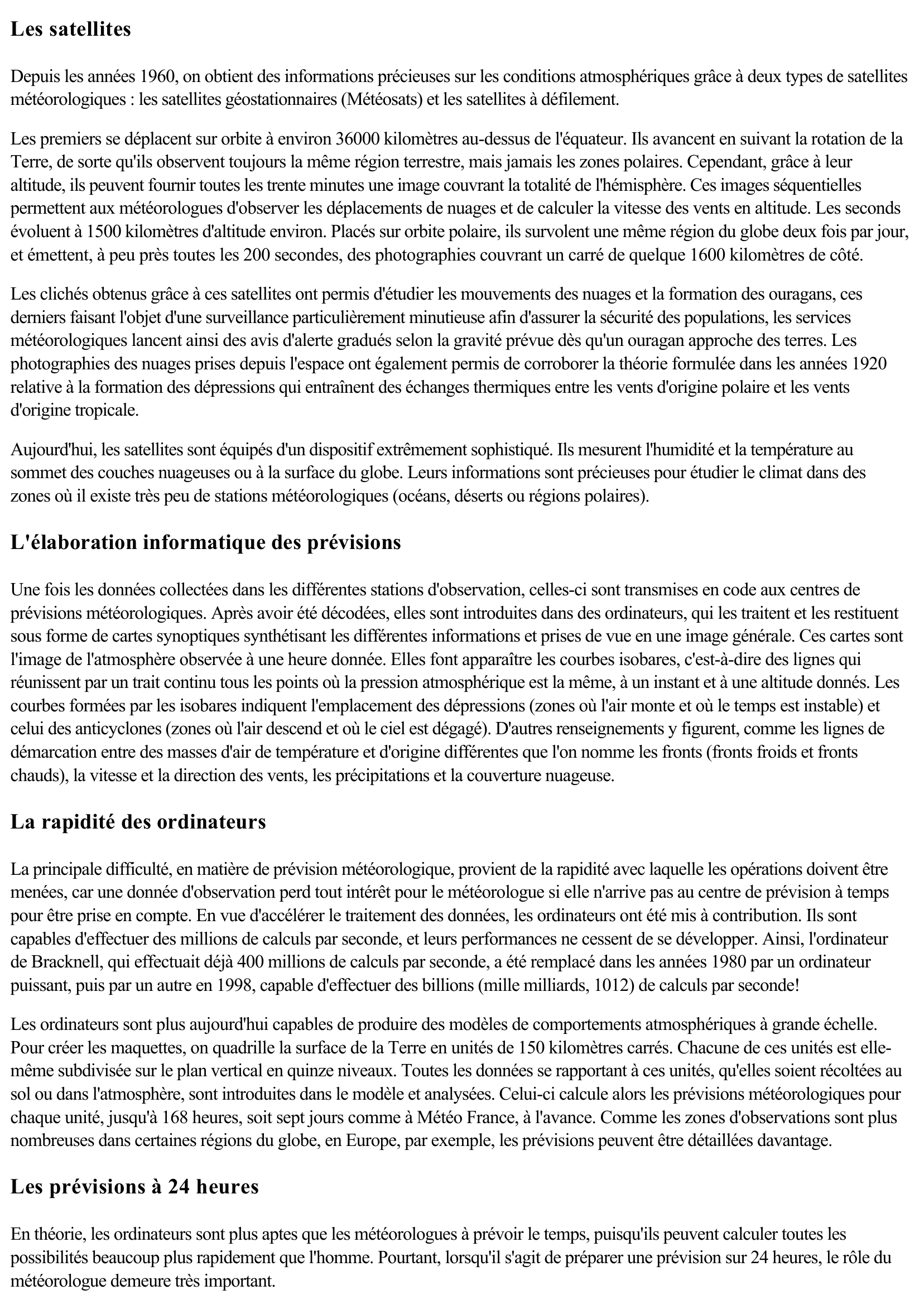 Prévisualisation du document La météorologie (Sciences & Techniques)