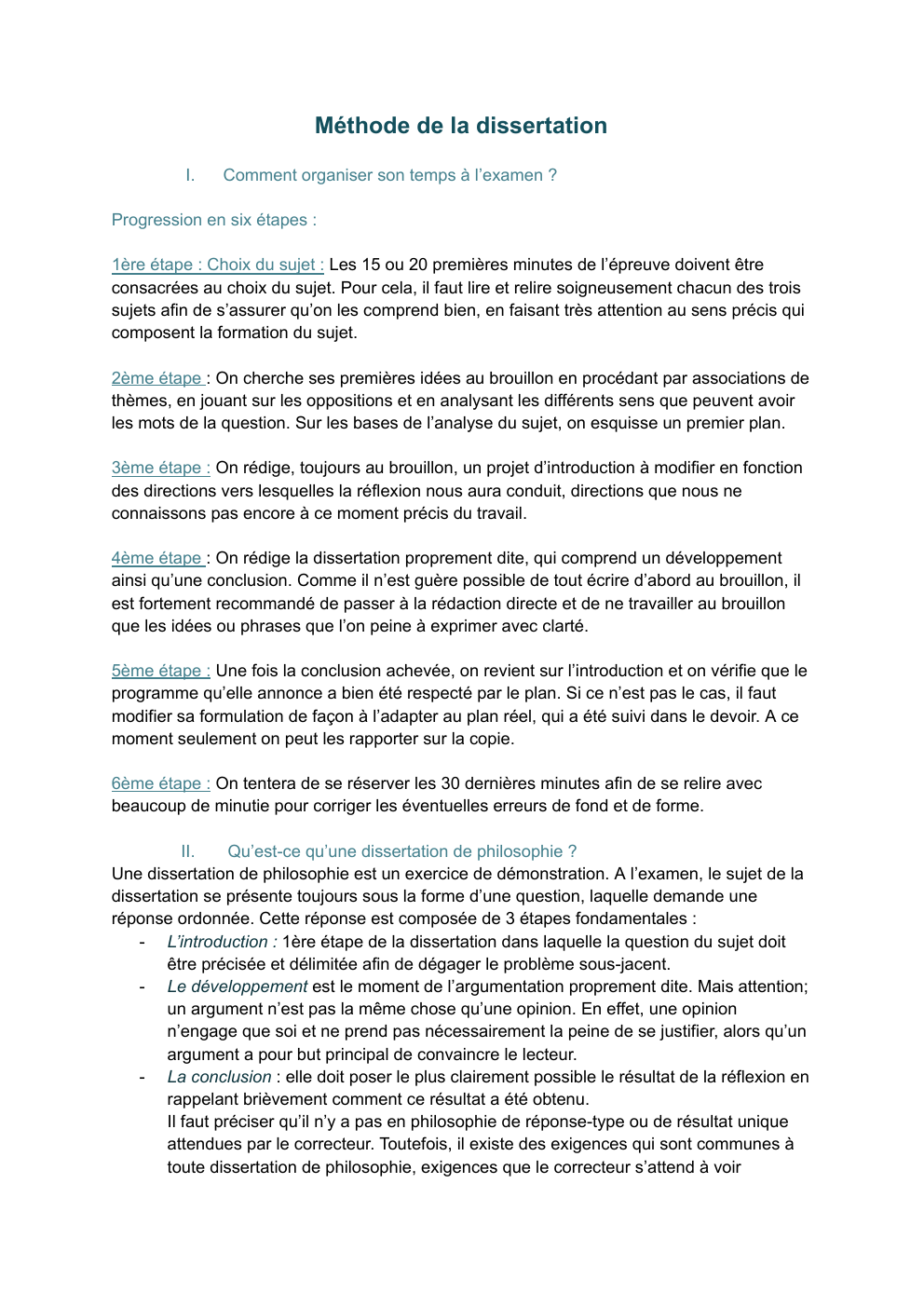 Prévisualisation du document La Méthode de la Dissertation en philosophie