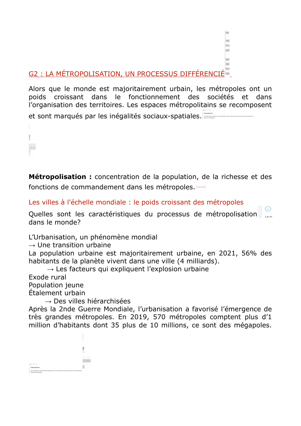 Prévisualisation du document La metropolisation