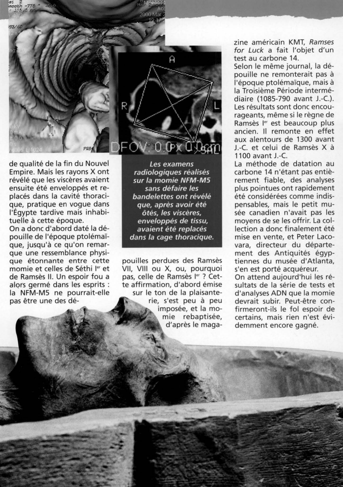 Prévisualisation du document La momie de Ramsès Ier retrouvée ?