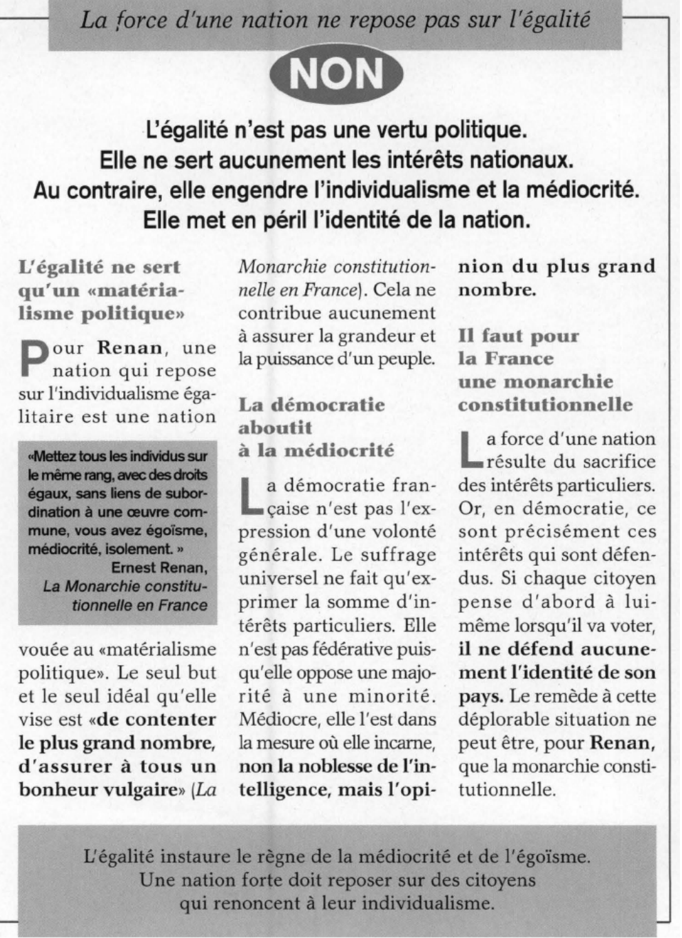 Prévisualisation du document La Monarchie constitutionnelle en France de Ernest Renan (résumé et analyse)