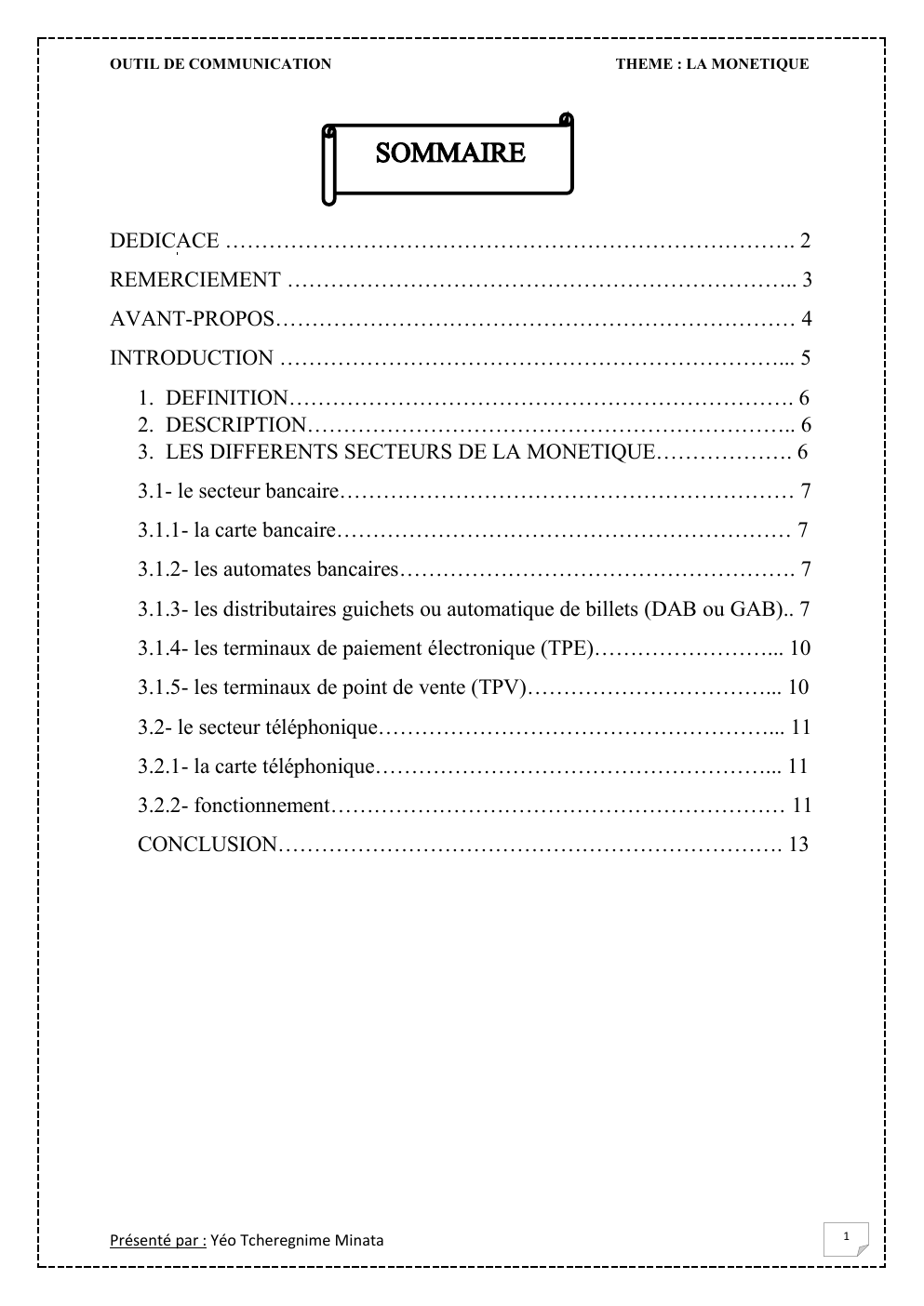 Prévisualisation du document LA MONETIQUE