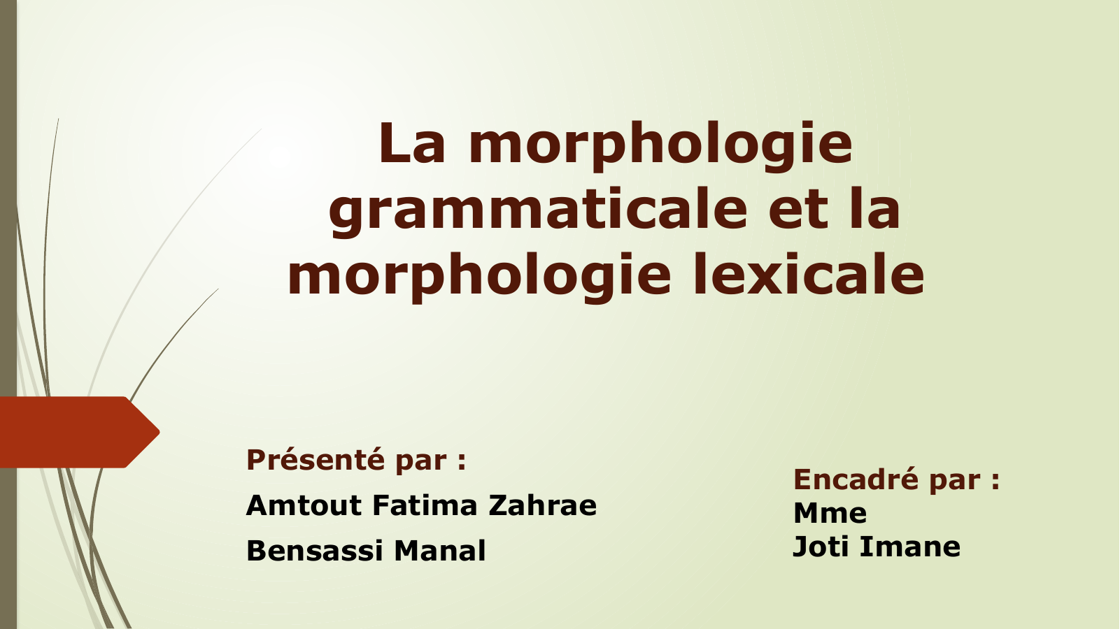 Prévisualisation du document La morphologie grammaticale et la morphologie lexicale