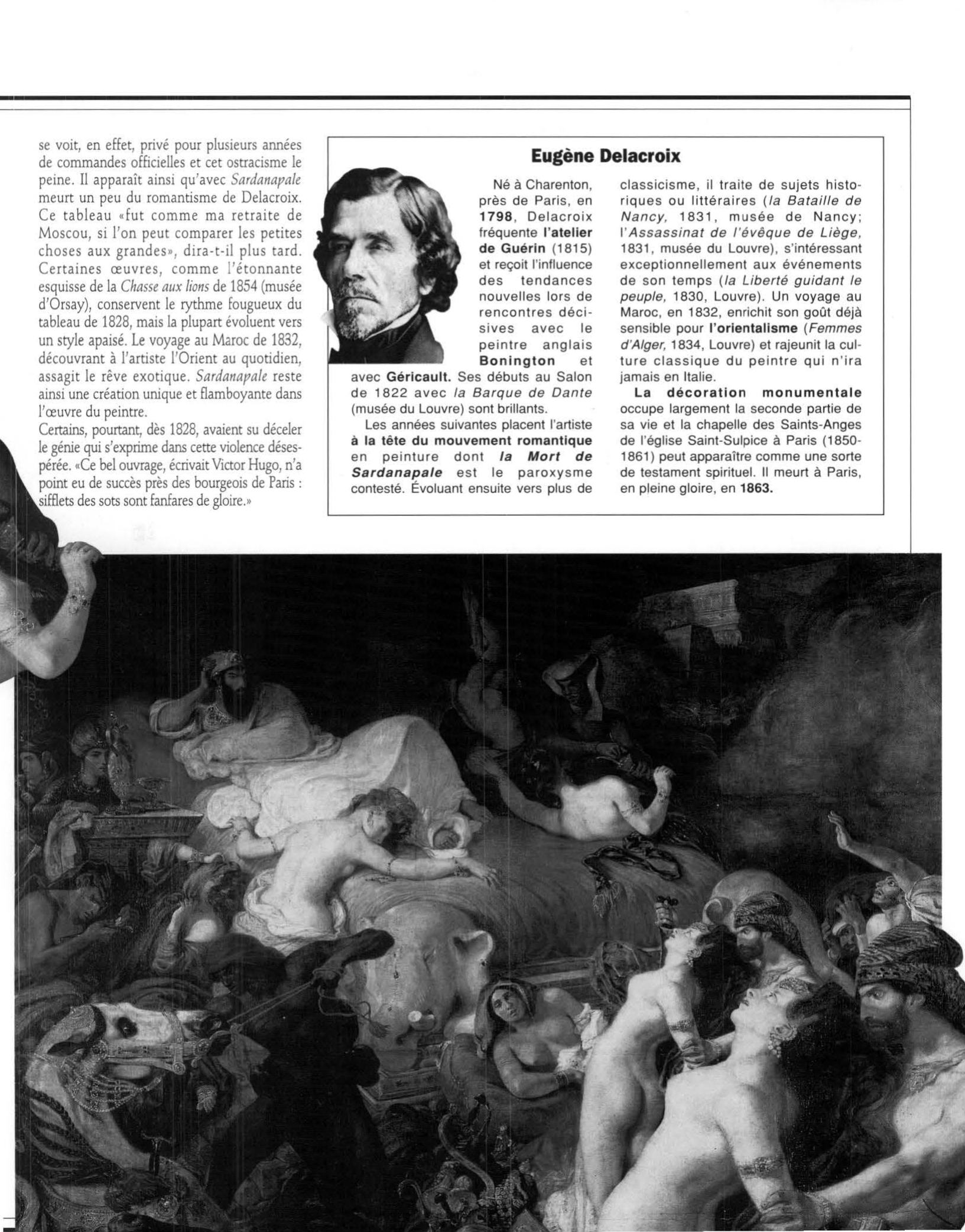 Prévisualisation du document LA MORT DE SARDANAPALE de Delacroix