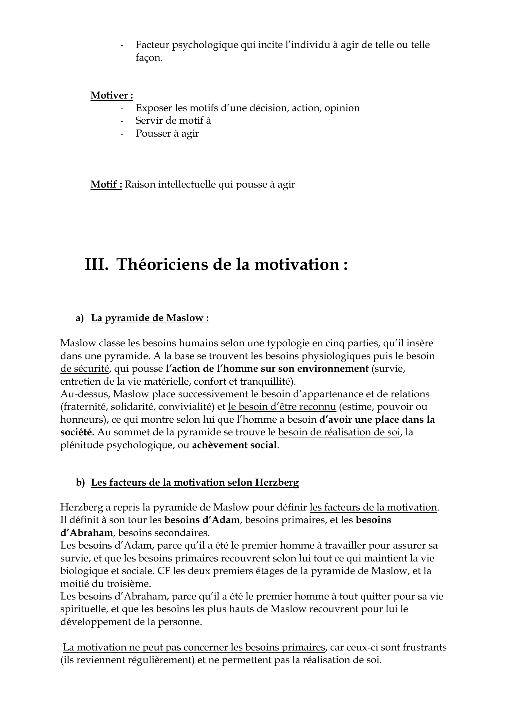 Prévisualisation du document LA MOTIVATION
Synthèse construite par Sylvain
sylvain.