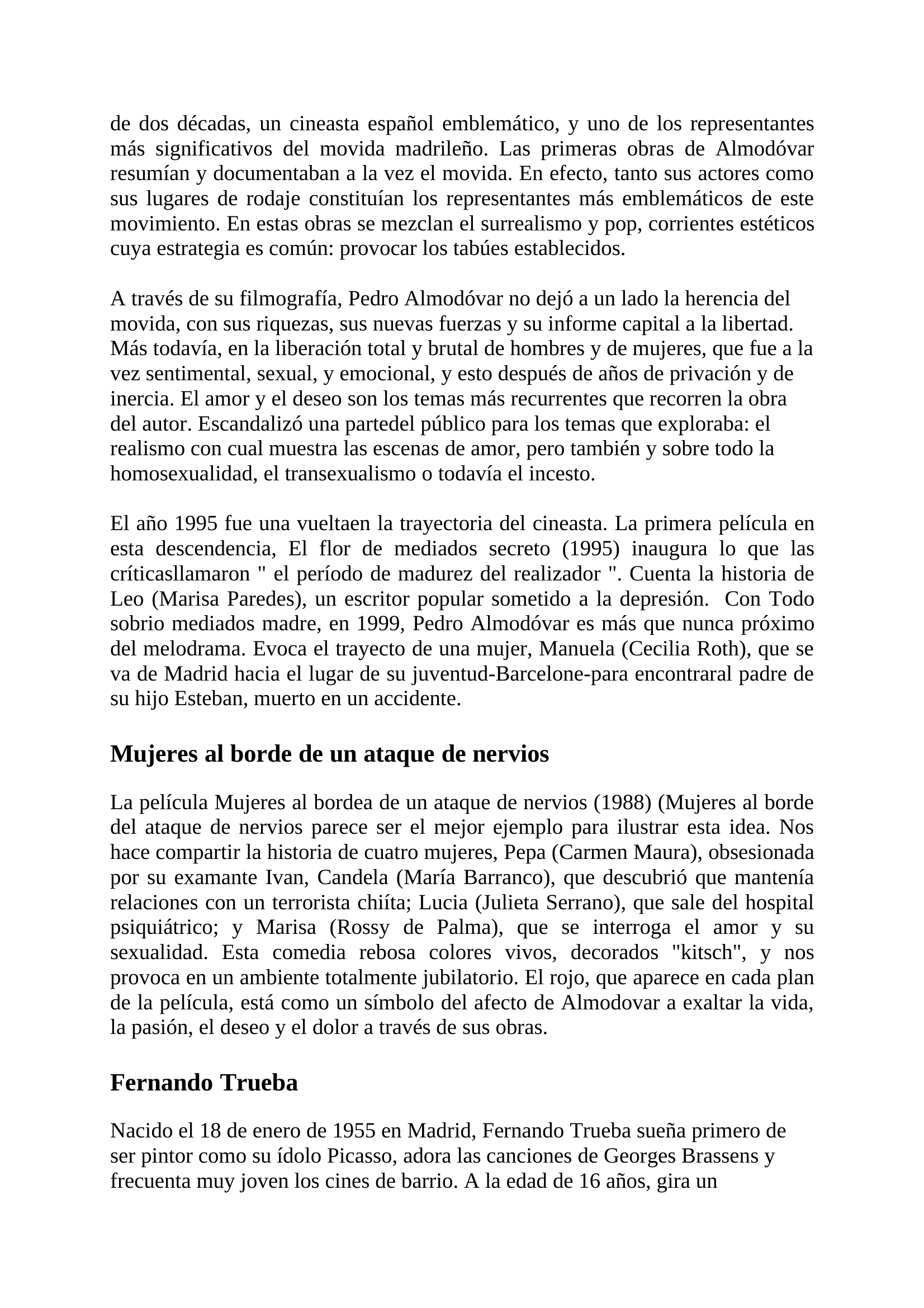 Prévisualisation du document La movida, un mouvement espagnol