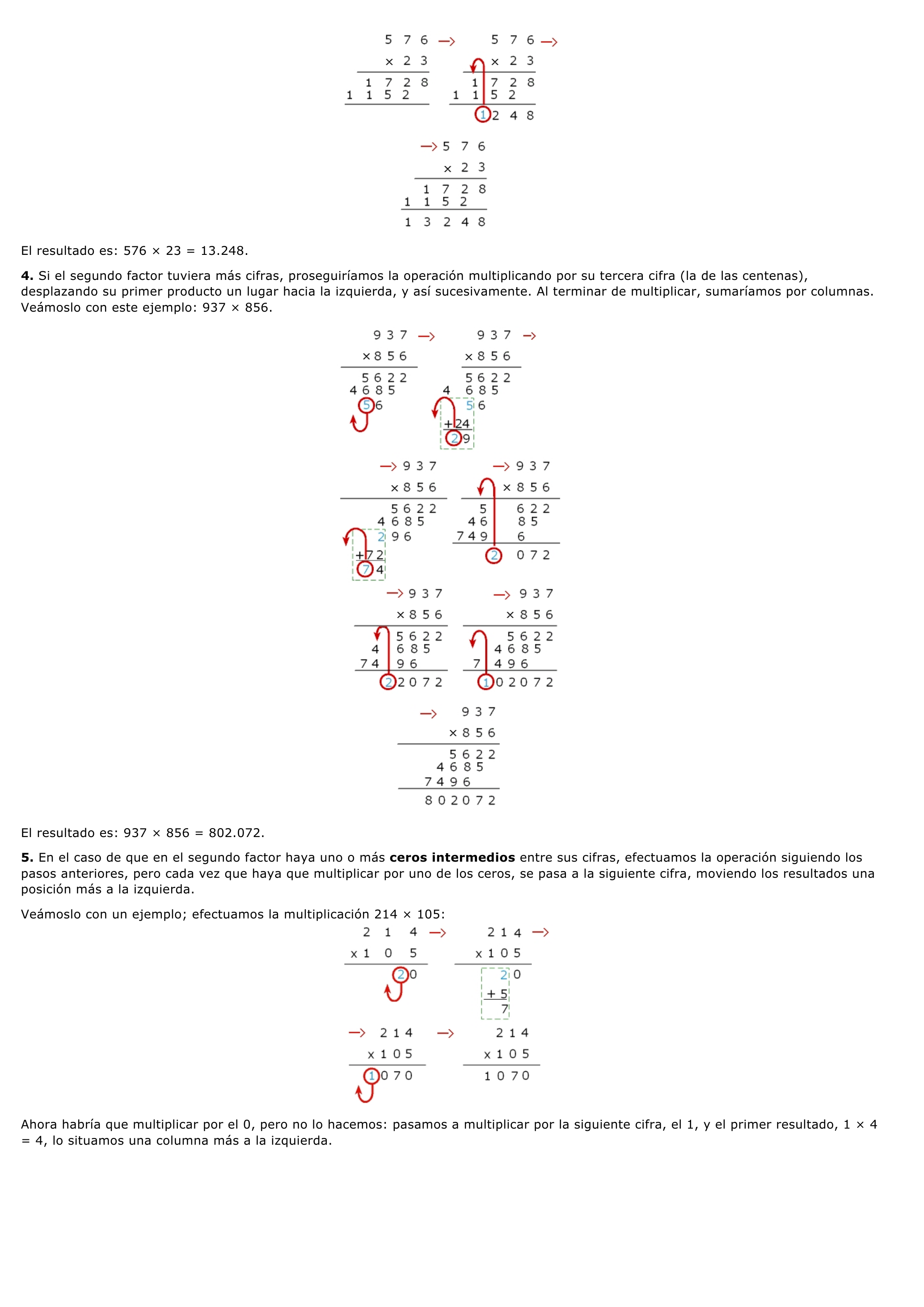 Prévisualisation du document La multiplicación - (espagnol - collège).