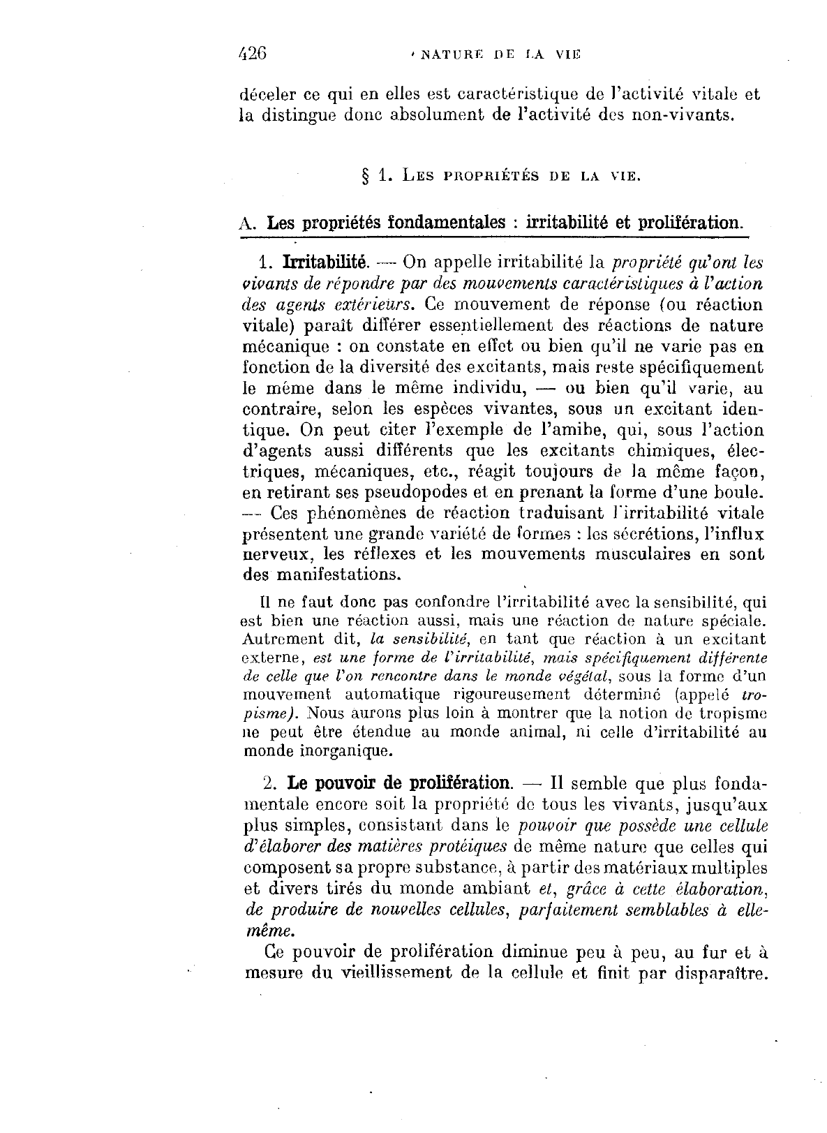 Prévisualisation du document LA NATURE DE LA VIE