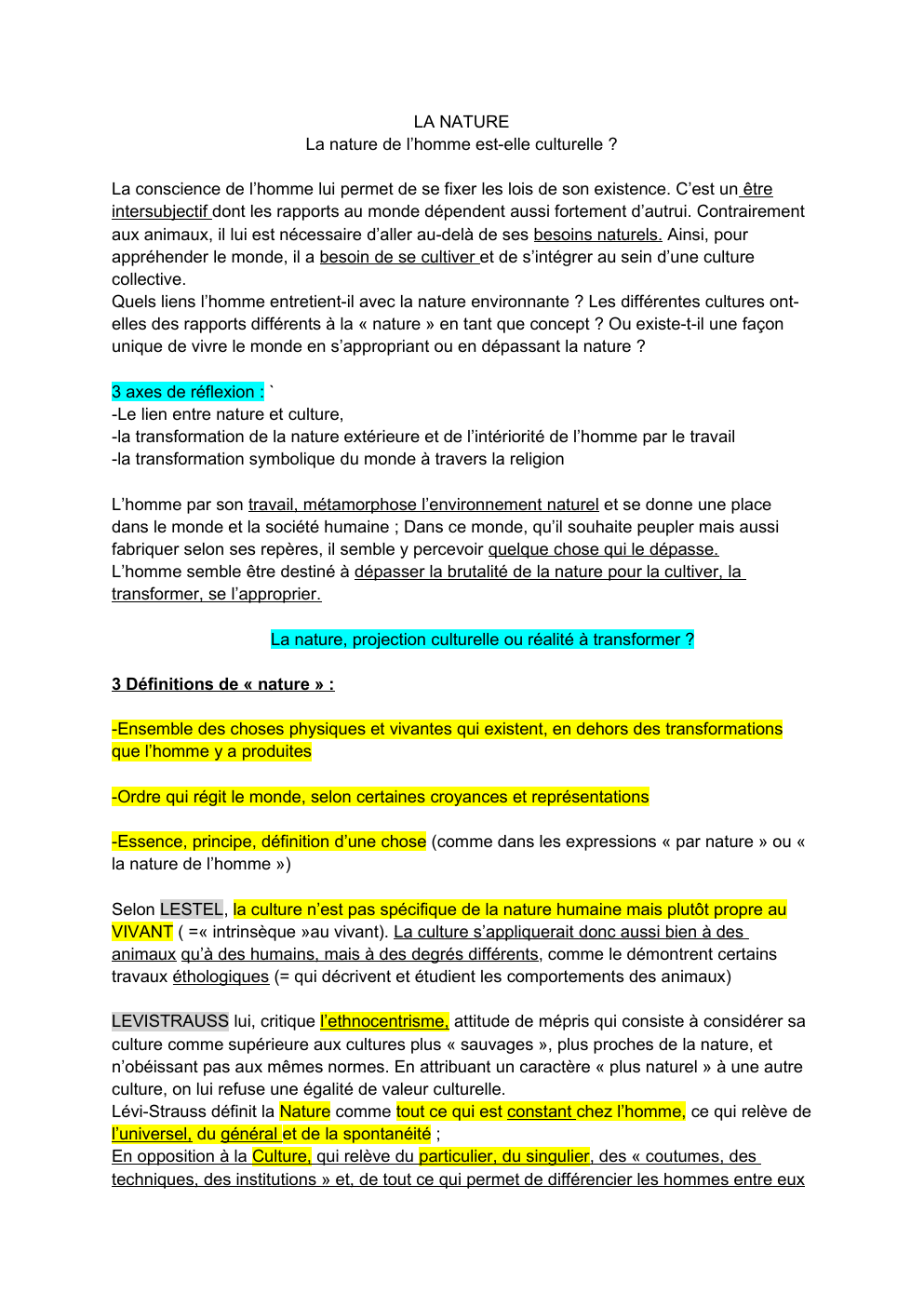 Prévisualisation du document La nature de l’homme est-elle culturelle ?