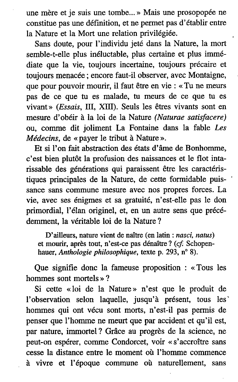 Prévisualisation du document LA NATURE, LA MORT ET LA VIE