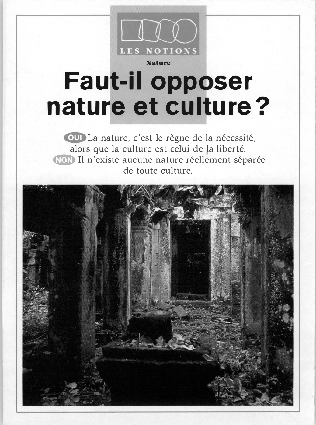 Prévisualisation du document La nature s'oppose-t-elle à la culture ?